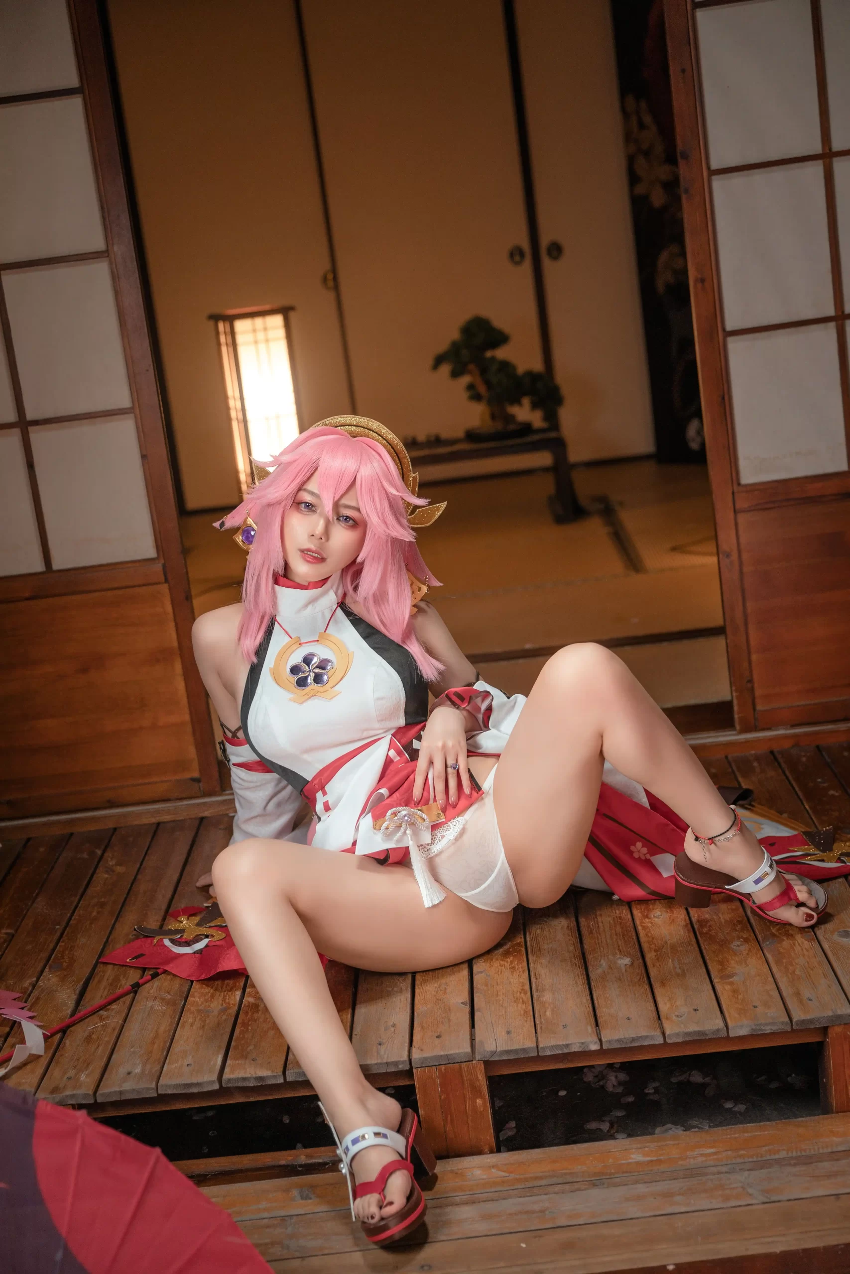 九言 Jiu Yan cosplay Yae Miko Genshin Impact 26 scaled