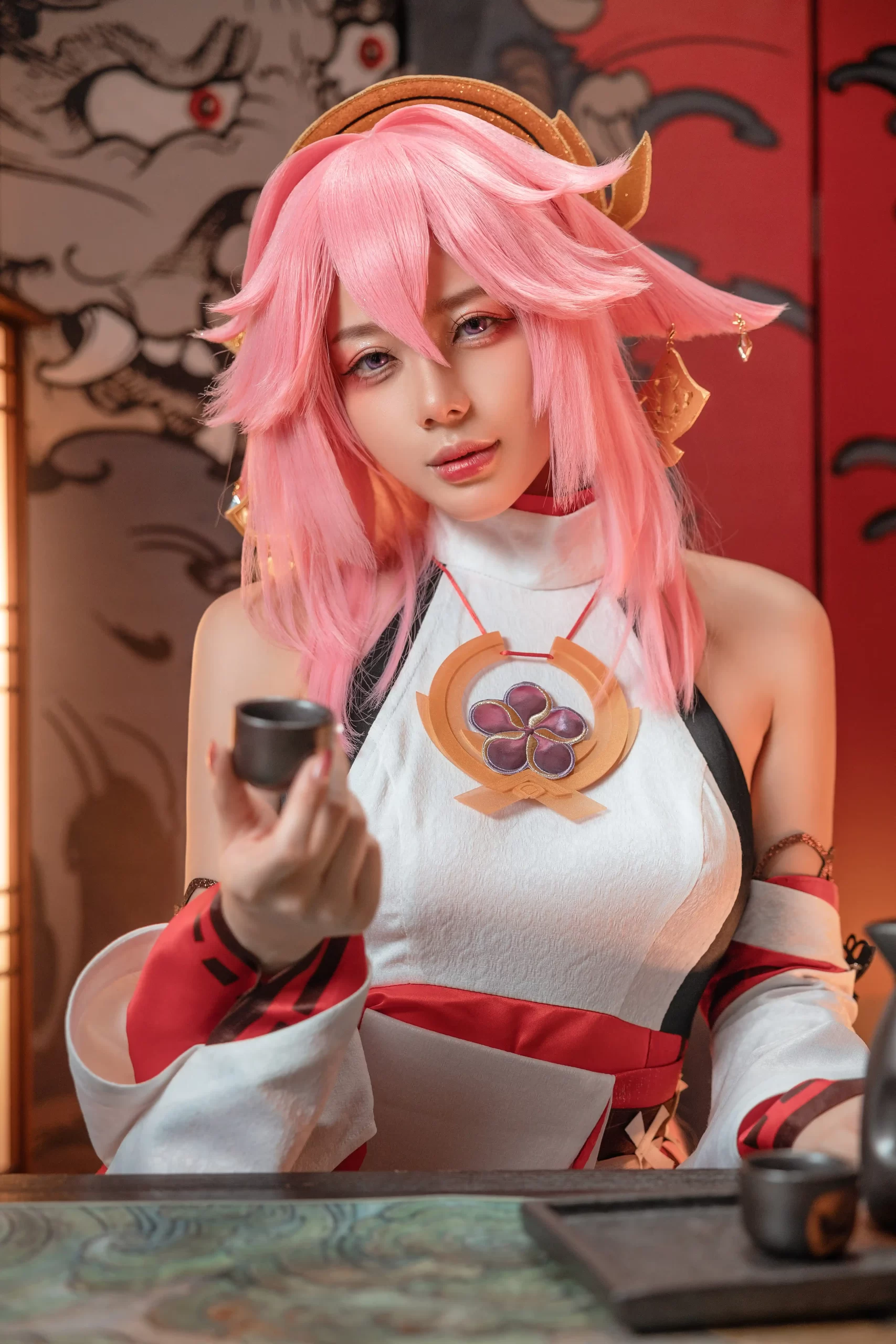 九言 Jiu Yan cosplay Yae Miko Genshin Impact 40 scaled