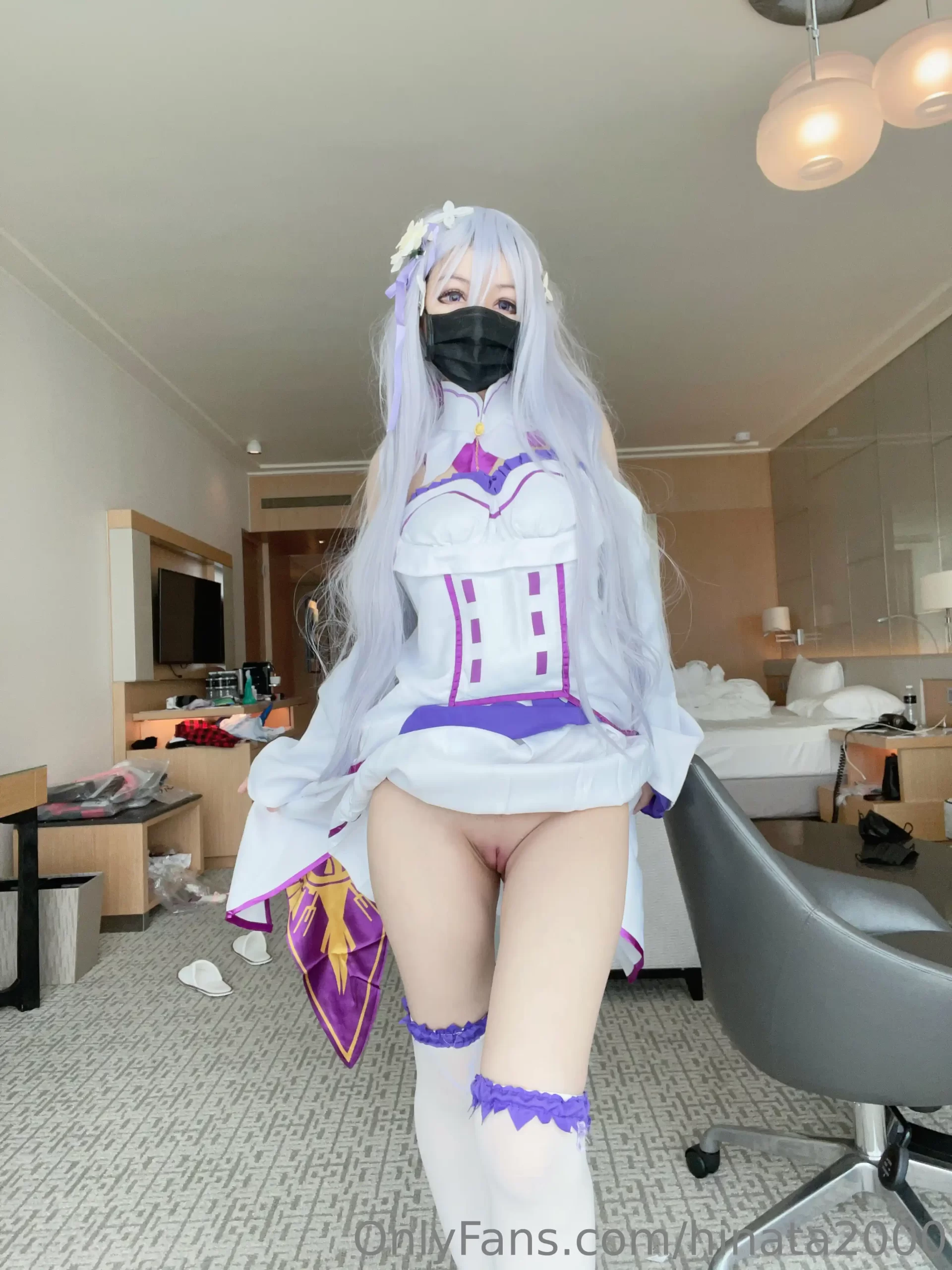 向日君 Hinata2000 cosplay Emilia – ReZero 3 scaled