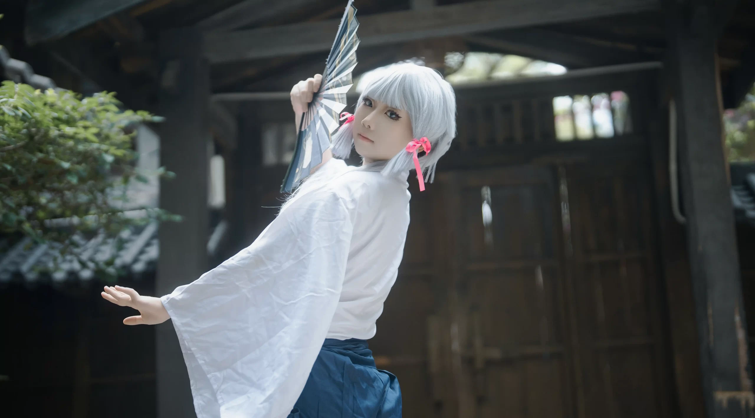 摄影师翎梵 Sheying Shi Ling Fan cosplay Ayaka Kamisato Kendo Genshin Impact 3 scaled