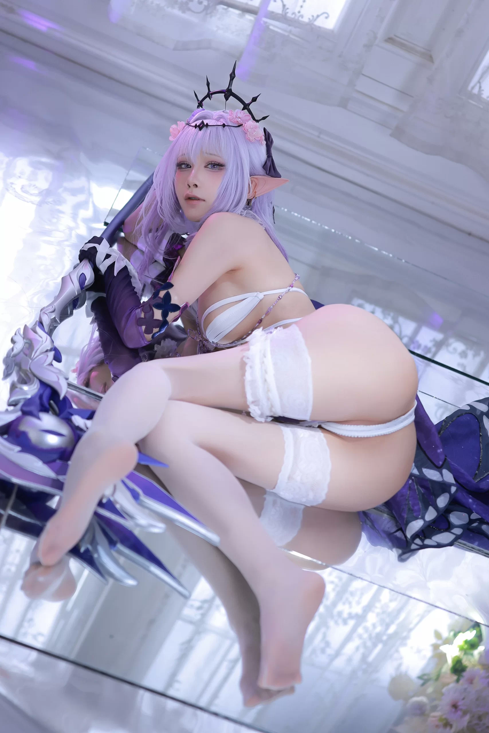 水淼Aqua cosplay Castorice HonkaiStar Rail 22 scaled