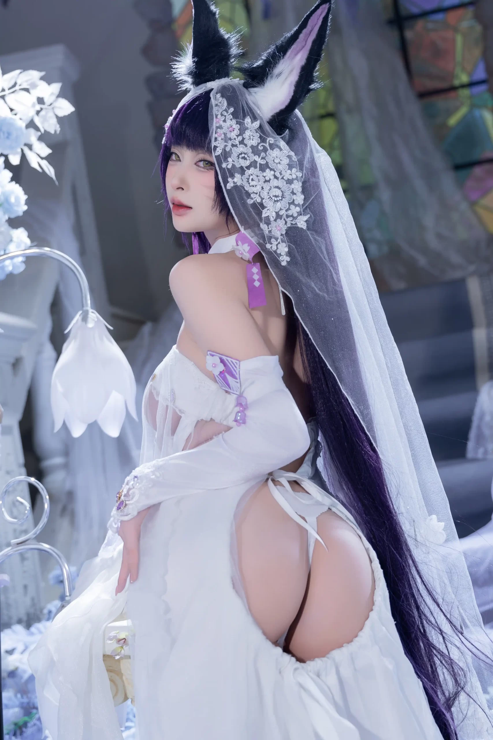 清水由乃 Qsyn0101 cosplay Musashi Wisteria Azur Lane 22 scaled