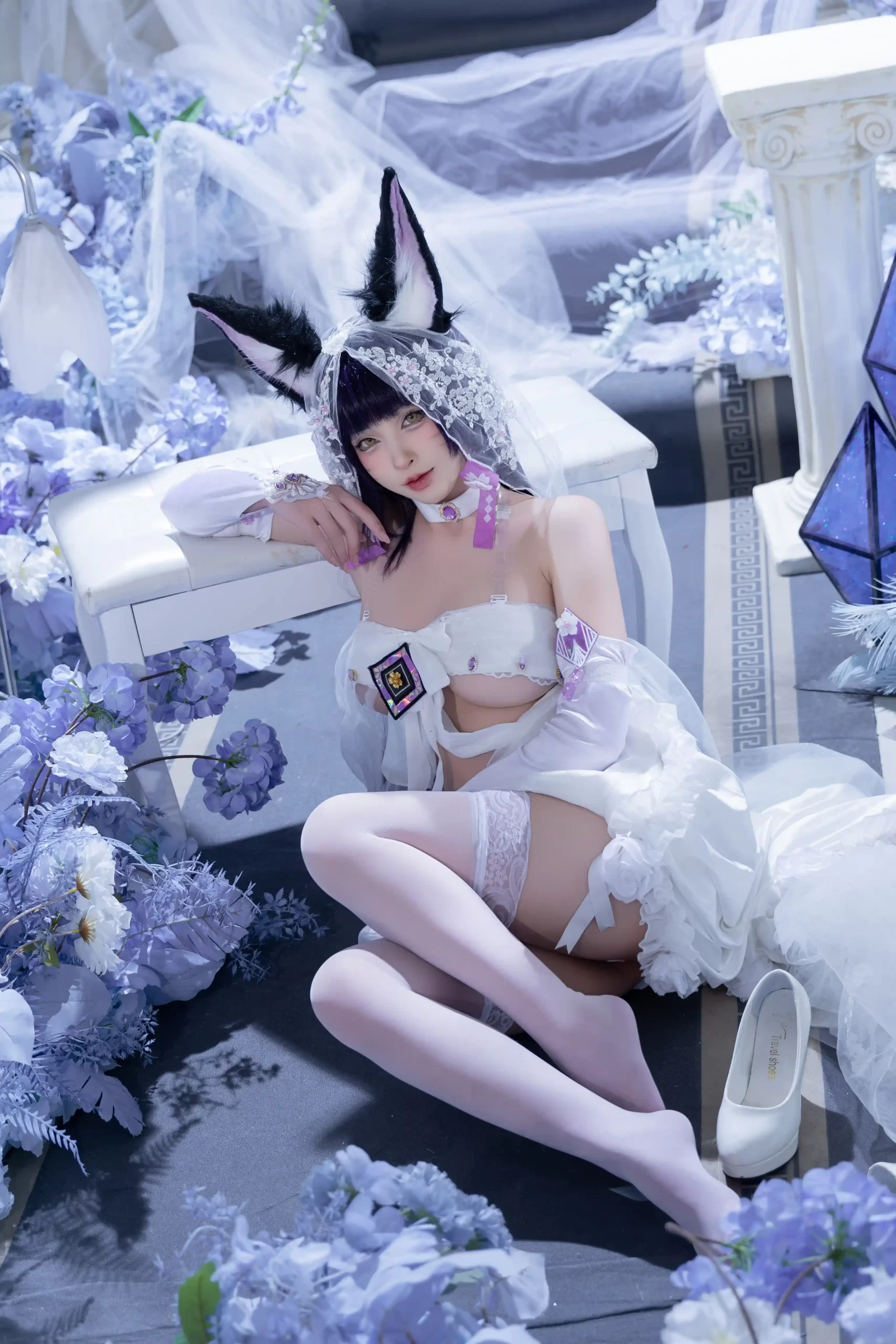 清水由乃 Qsyn0101 cosplay Musashi Wisteria Azur Lane 28 scaled