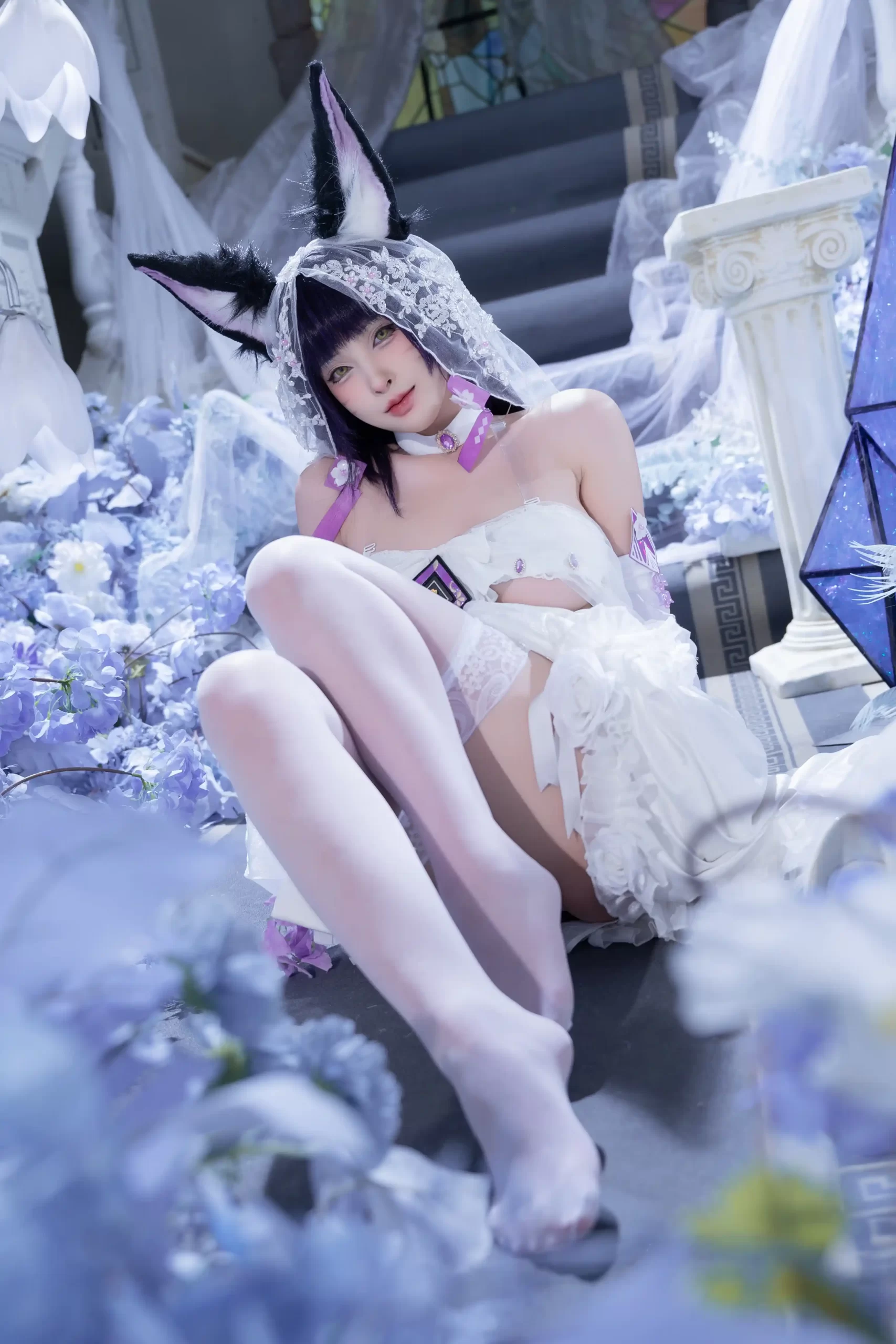 清水由乃 Qsyn0101 cosplay Musashi Wisteria Azur Lane 29 scaled