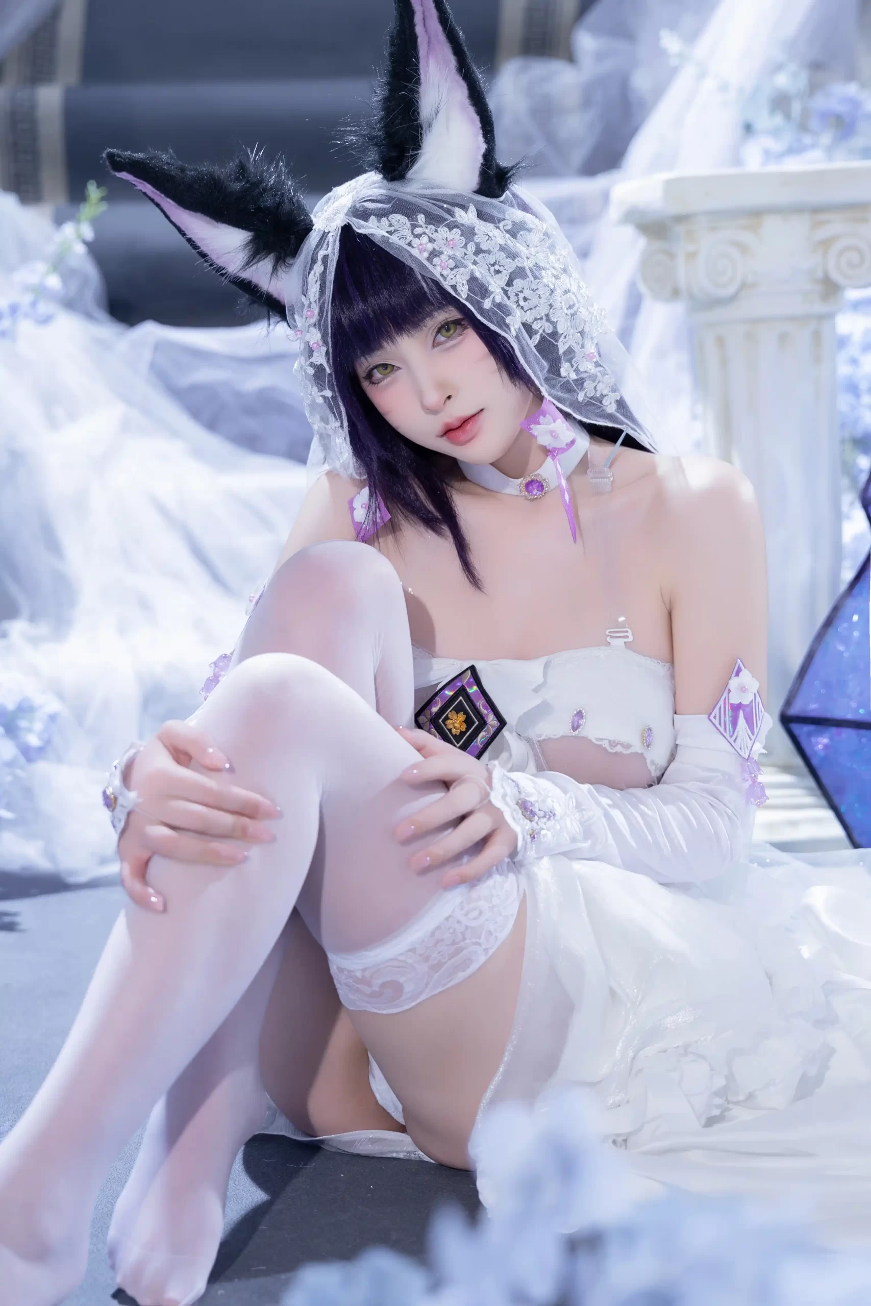 清水由乃 Qsyn0101 cosplay Musashi Wisteria Azur Lane 32 scaled