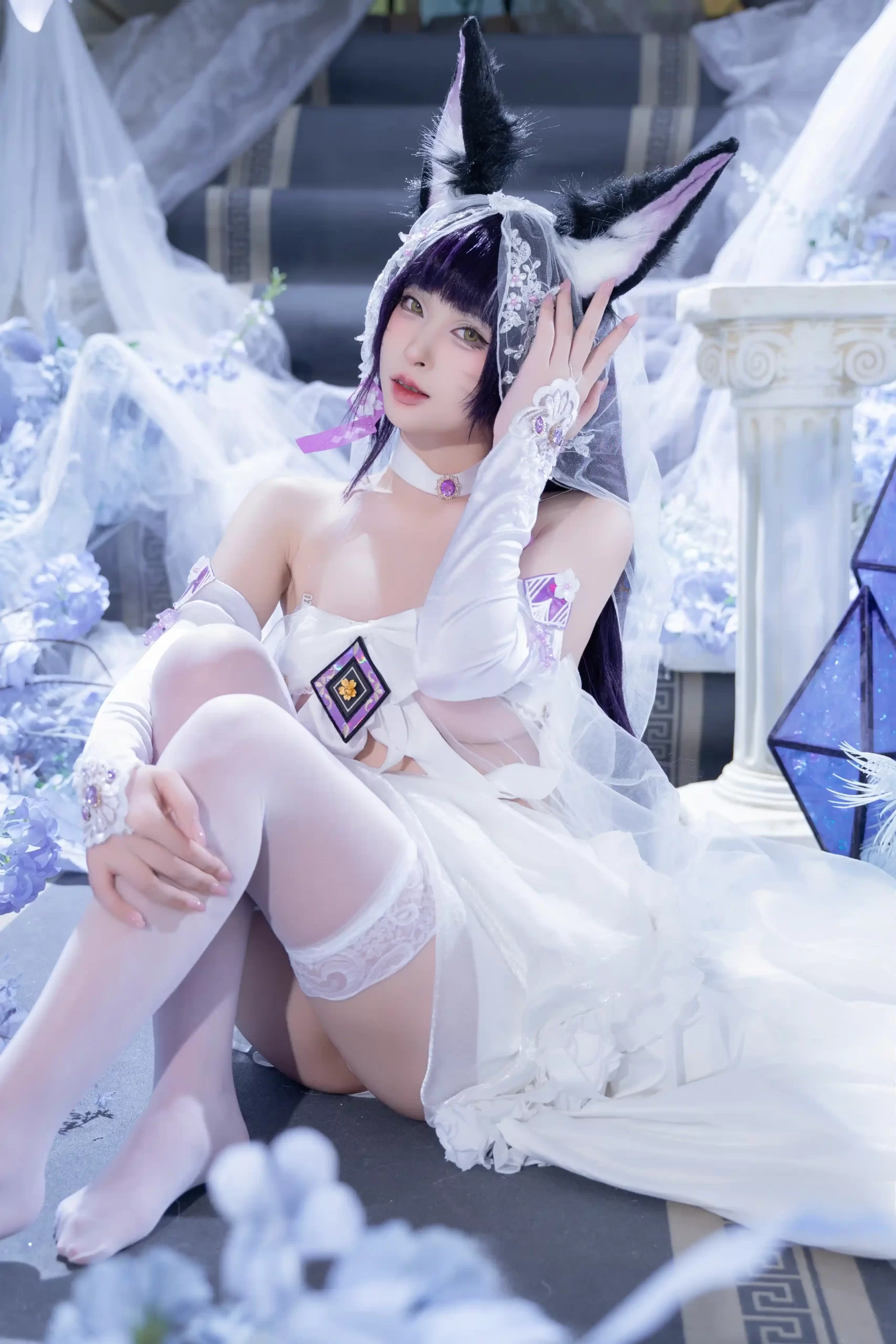 清水由乃 Qsyn0101 cosplay Musashi Wisteria Azur Lane 34 scaled