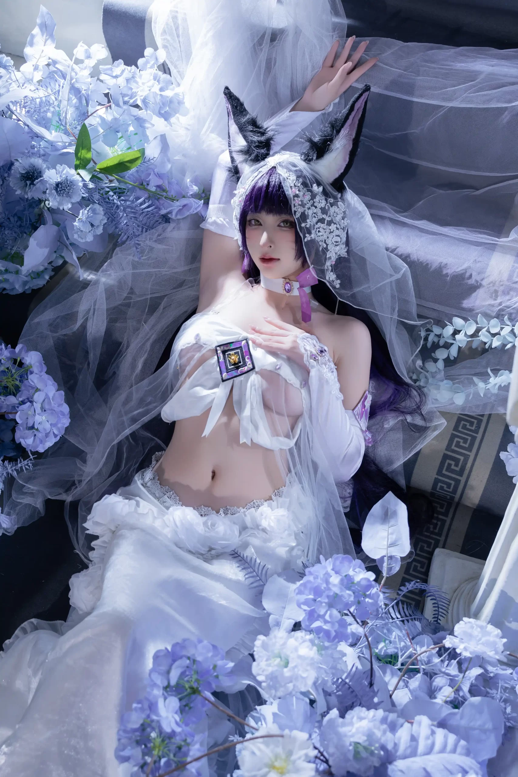 清水由乃 Qsyn0101 cosplay Musashi Wisteria Azur Lane 35 scaled