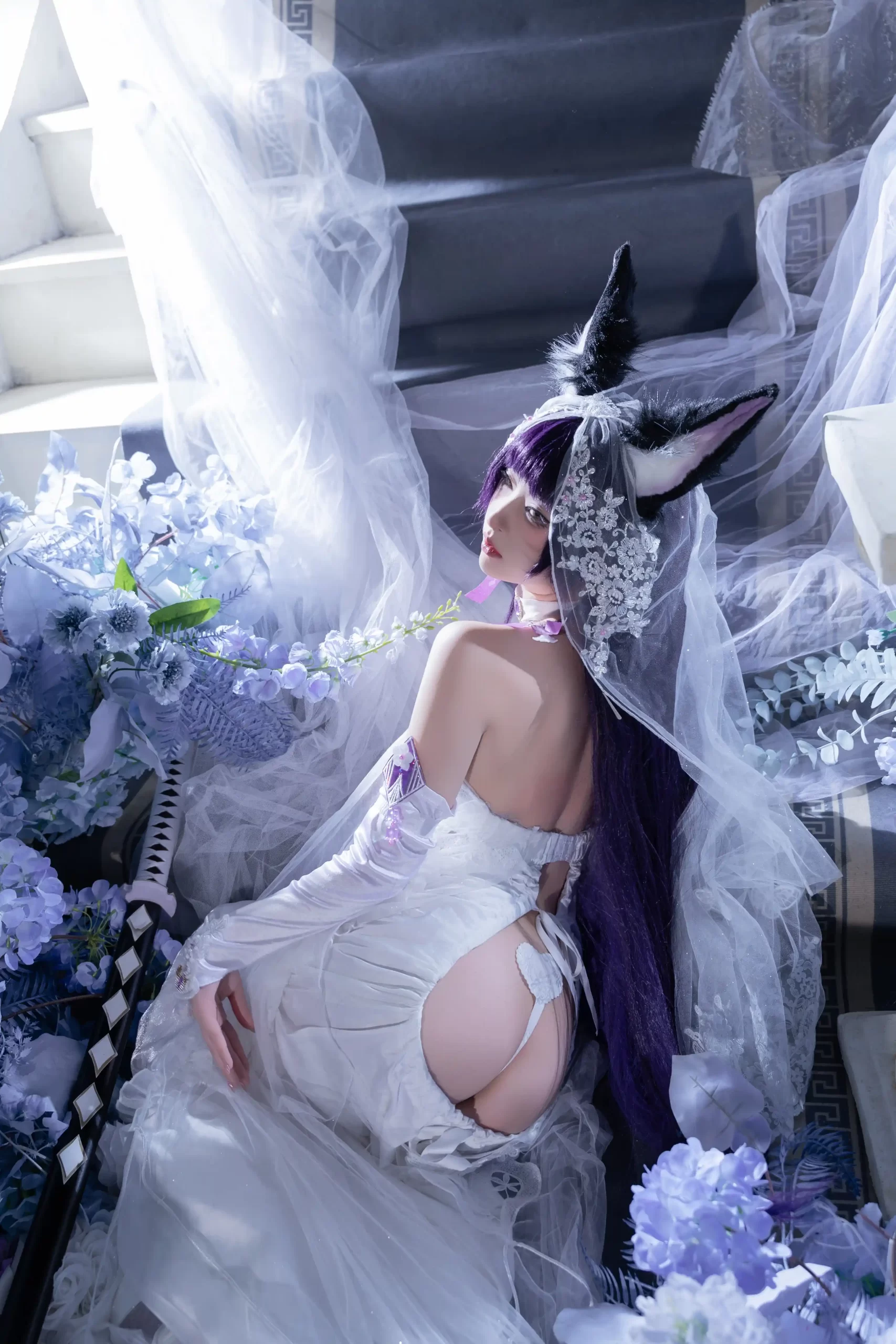 清水由乃 Qsyn0101 cosplay Musashi Wisteria Azur Lane 42 scaled