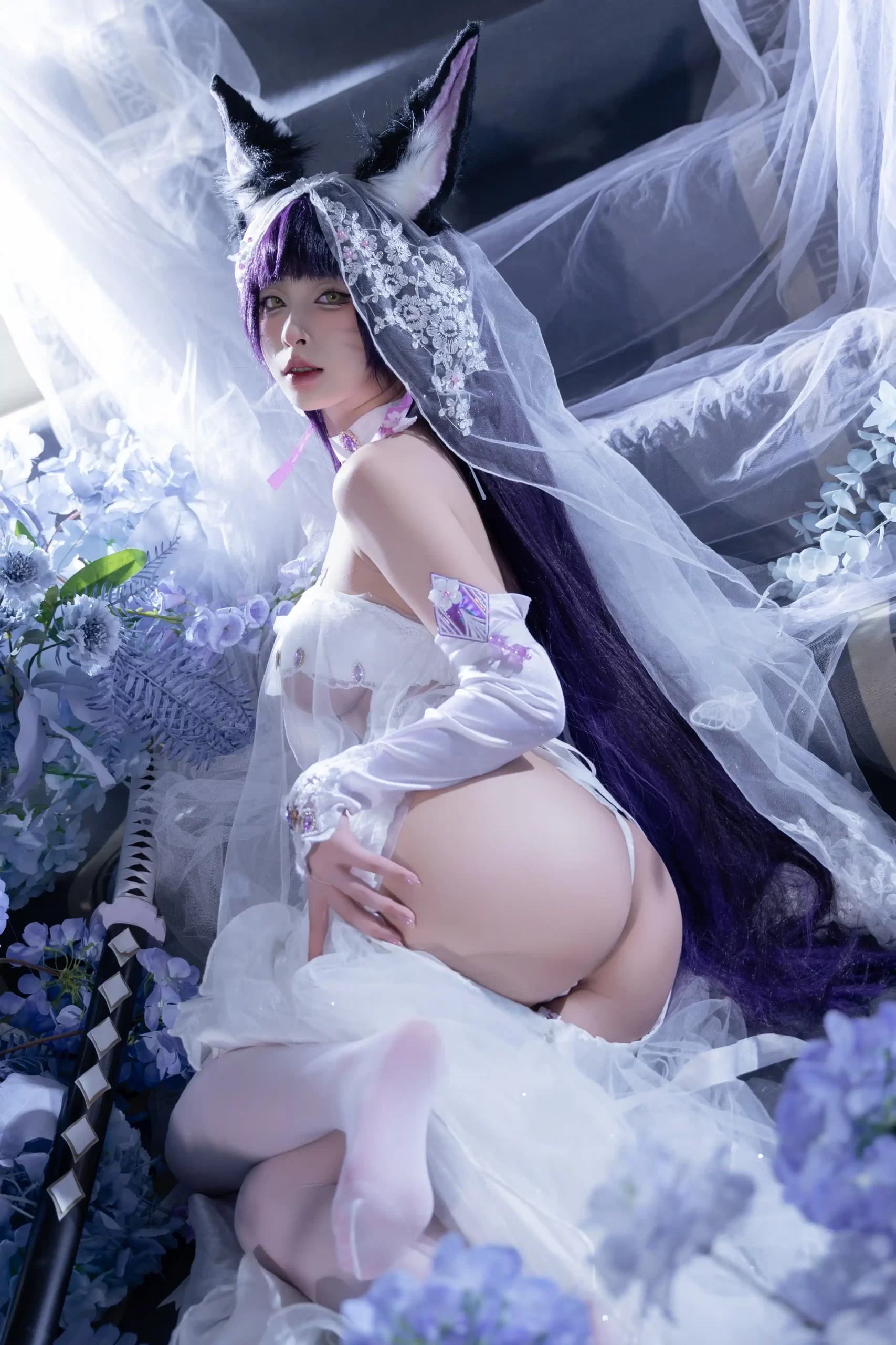 清水由乃 Qsyn0101 cosplay Musashi Wisteria Azur Lane 44 scaled