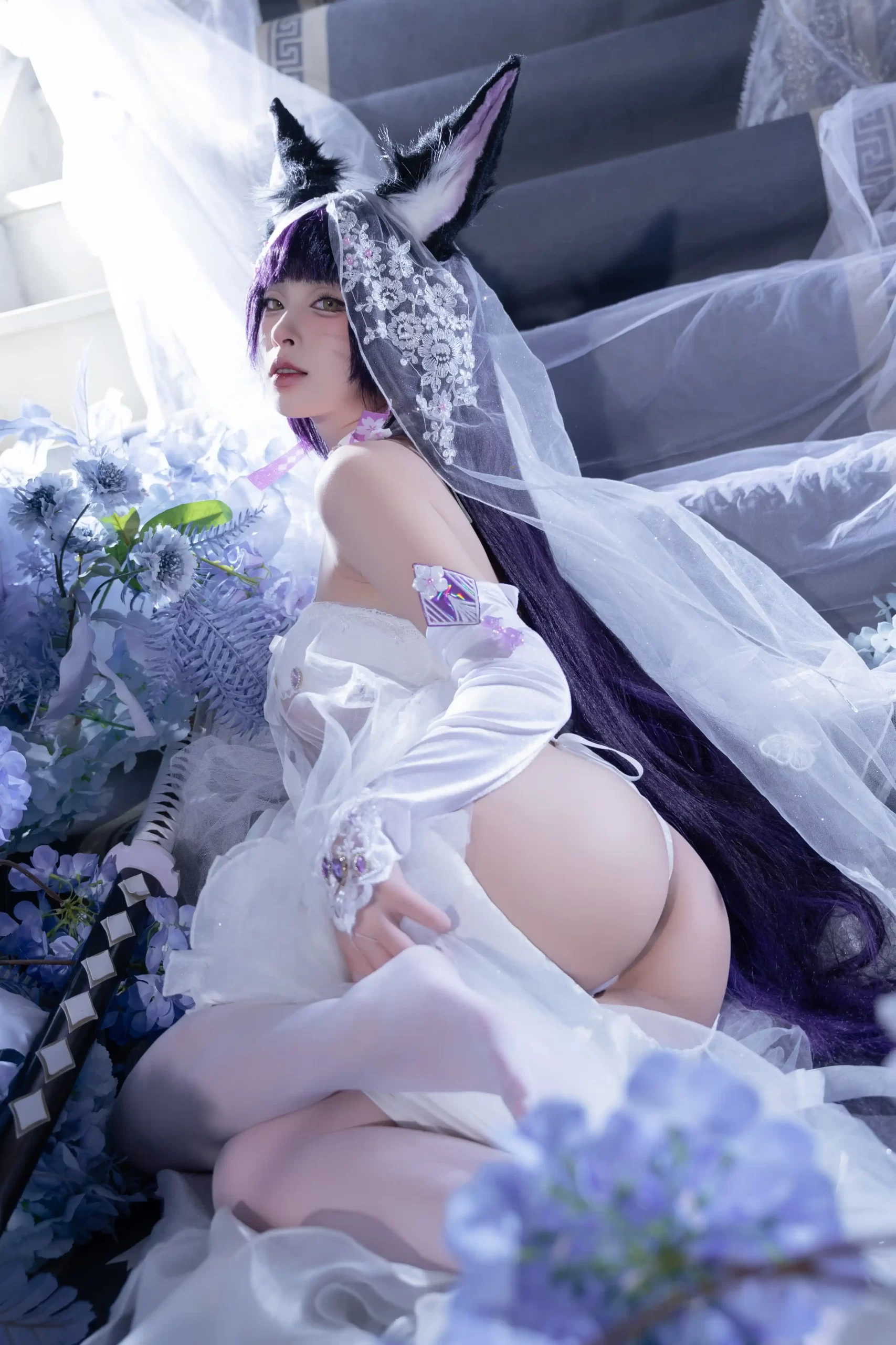 清水由乃 Qsyn0101 cosplay Musashi Wisteria Azur Lane 45 scaled