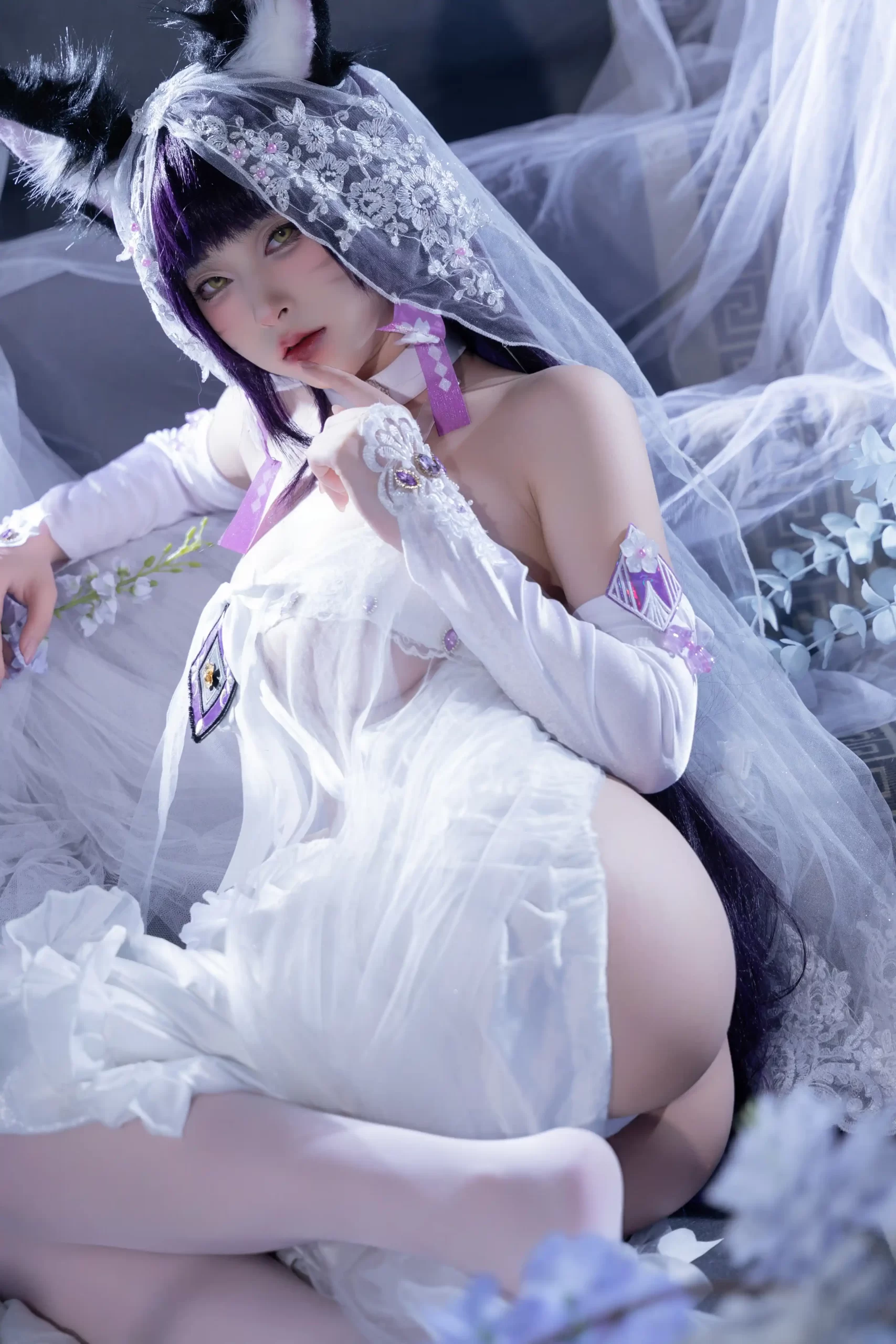 清水由乃 Qsyn0101 cosplay Musashi Wisteria Azur Lane 49 scaled