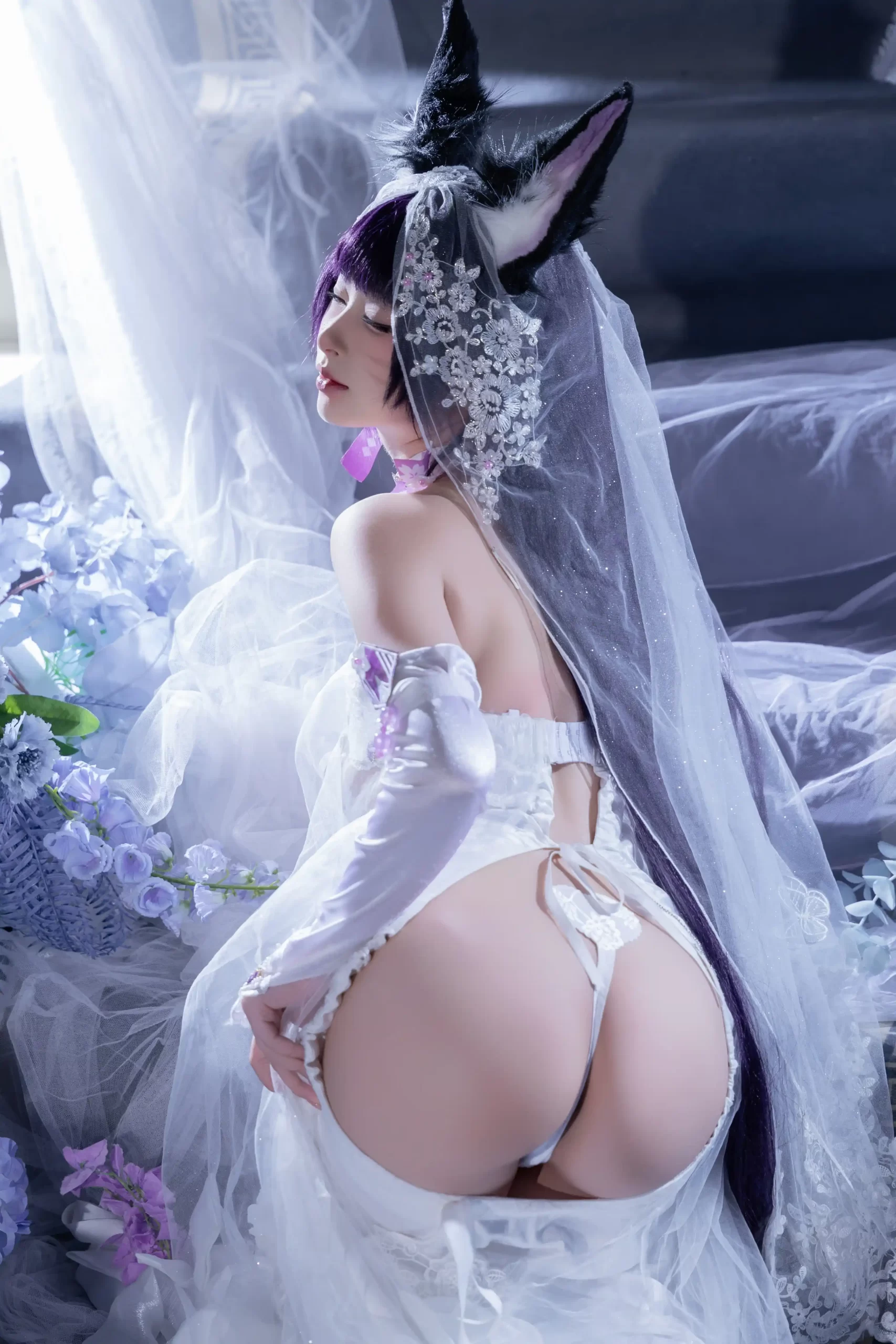 清水由乃 Qsyn0101 cosplay Musashi Wisteria Azur Lane 51 scaled