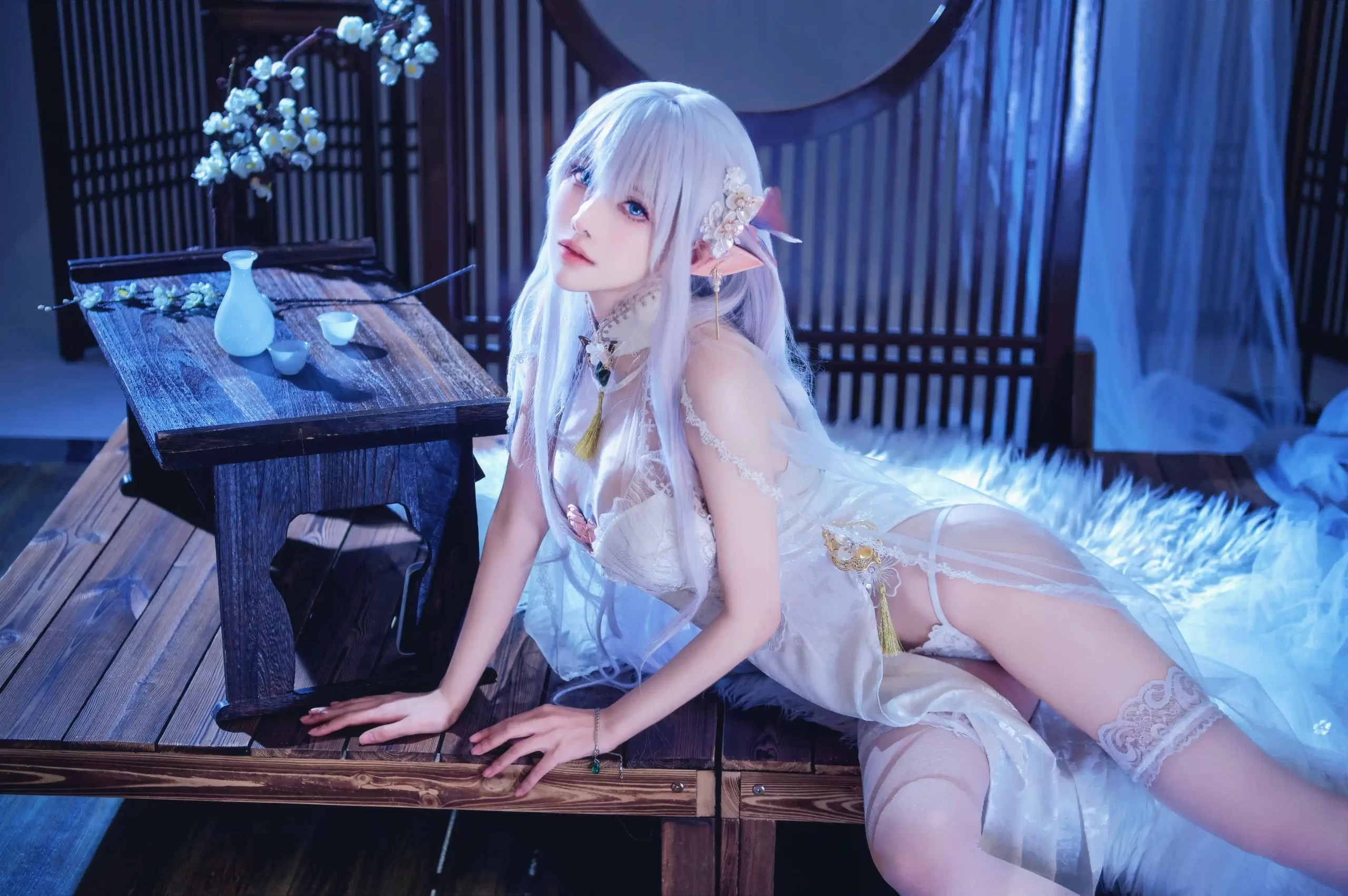 鹿初 Shika hatsu cosplay Albion Azur Lane 3 scaled