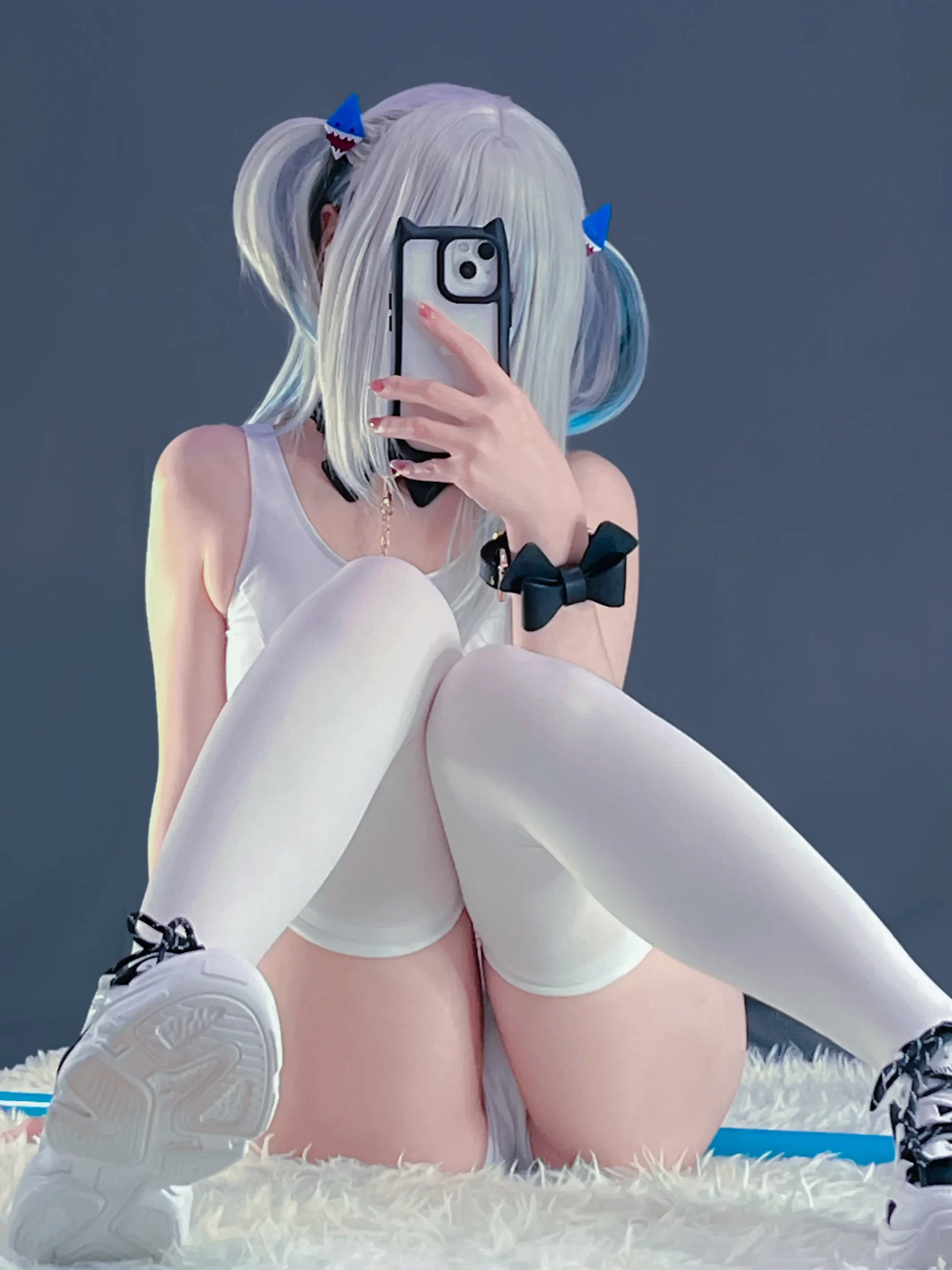 Ayame Base cosplay Gawr Gura Swimsuit Hololive 23 scaled