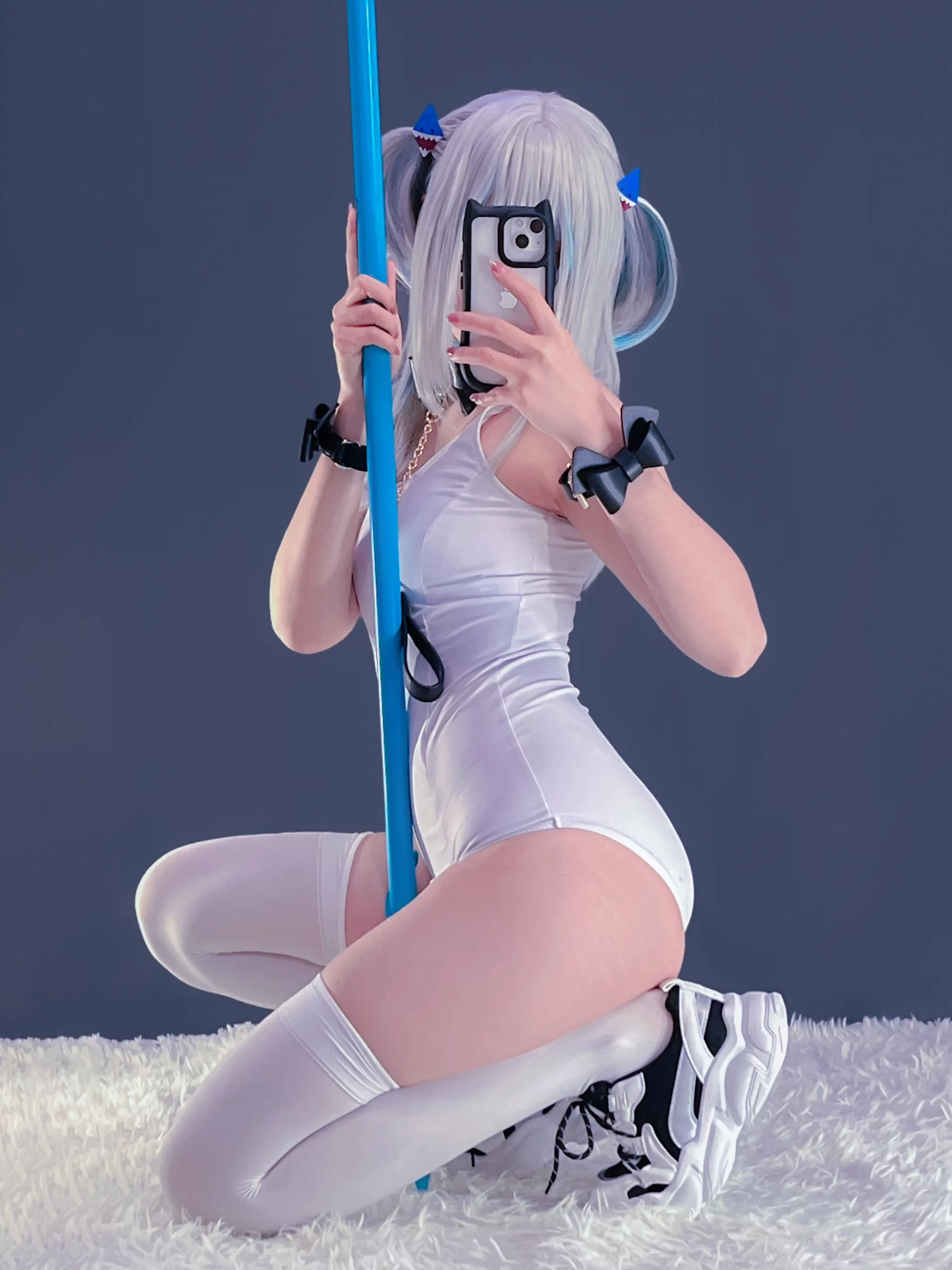 Ayame Base cosplay Gawr Gura Swimsuit Hololive 30 scaled