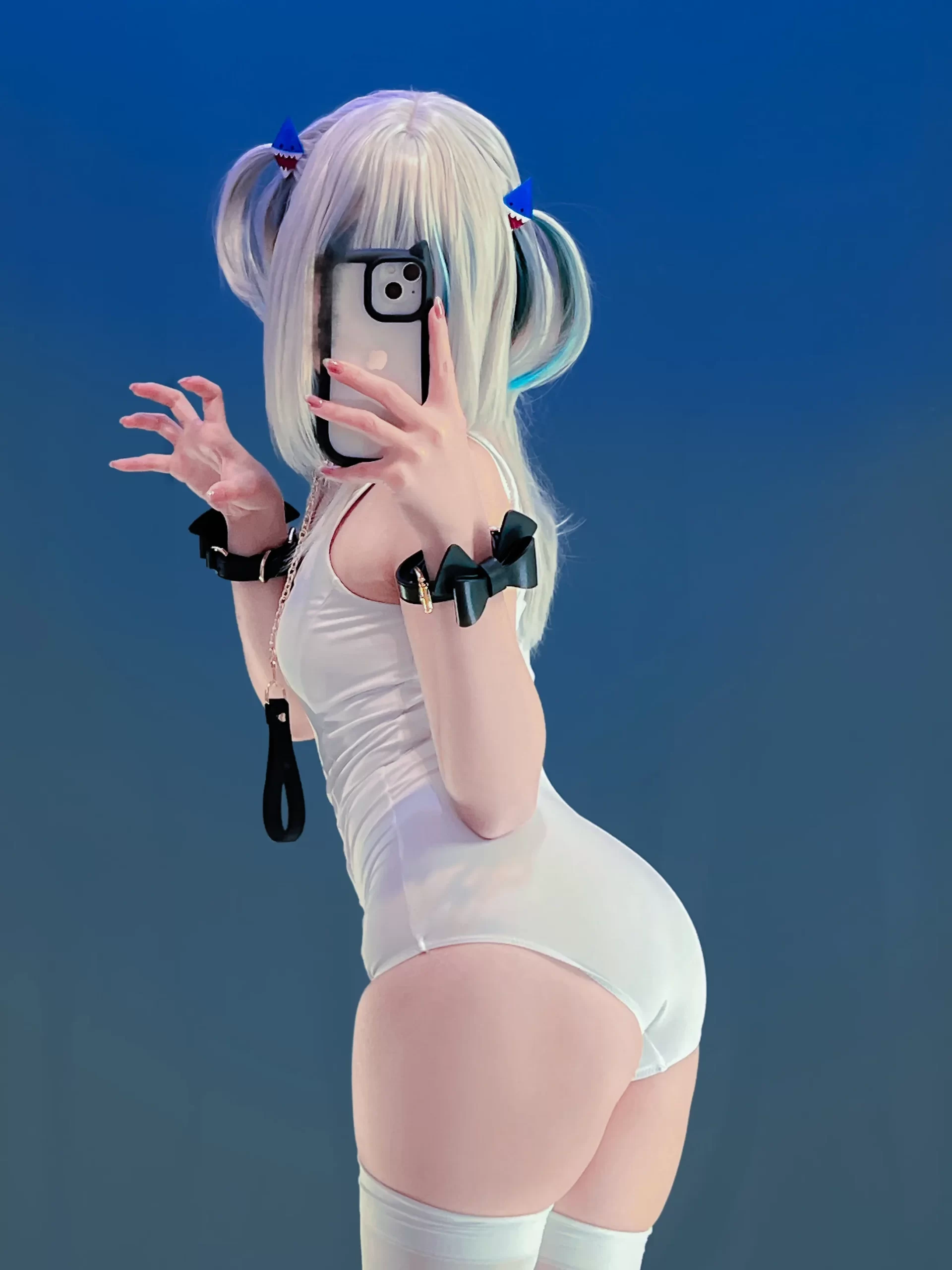 Ayame Base cosplay Gawr Gura Swimsuit Hololive 31 scaled
