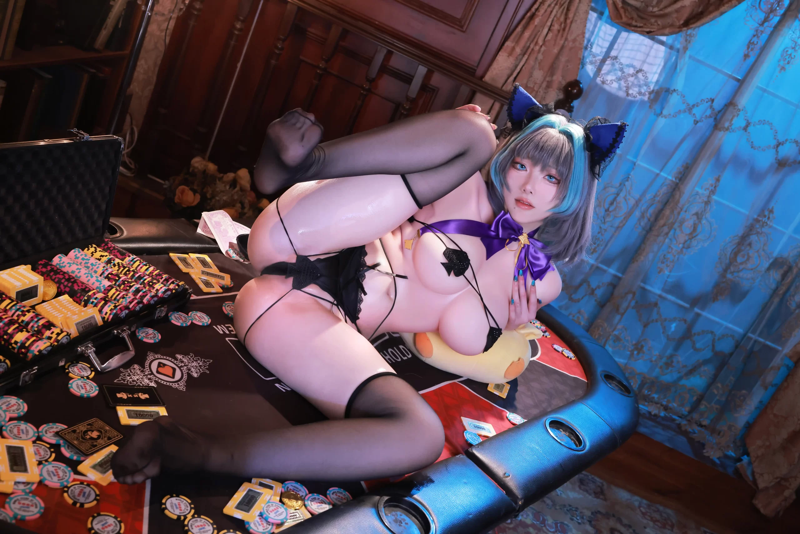 Cheesewii 起司块wii cosplay Cheshire Azur Lane 26 scaled