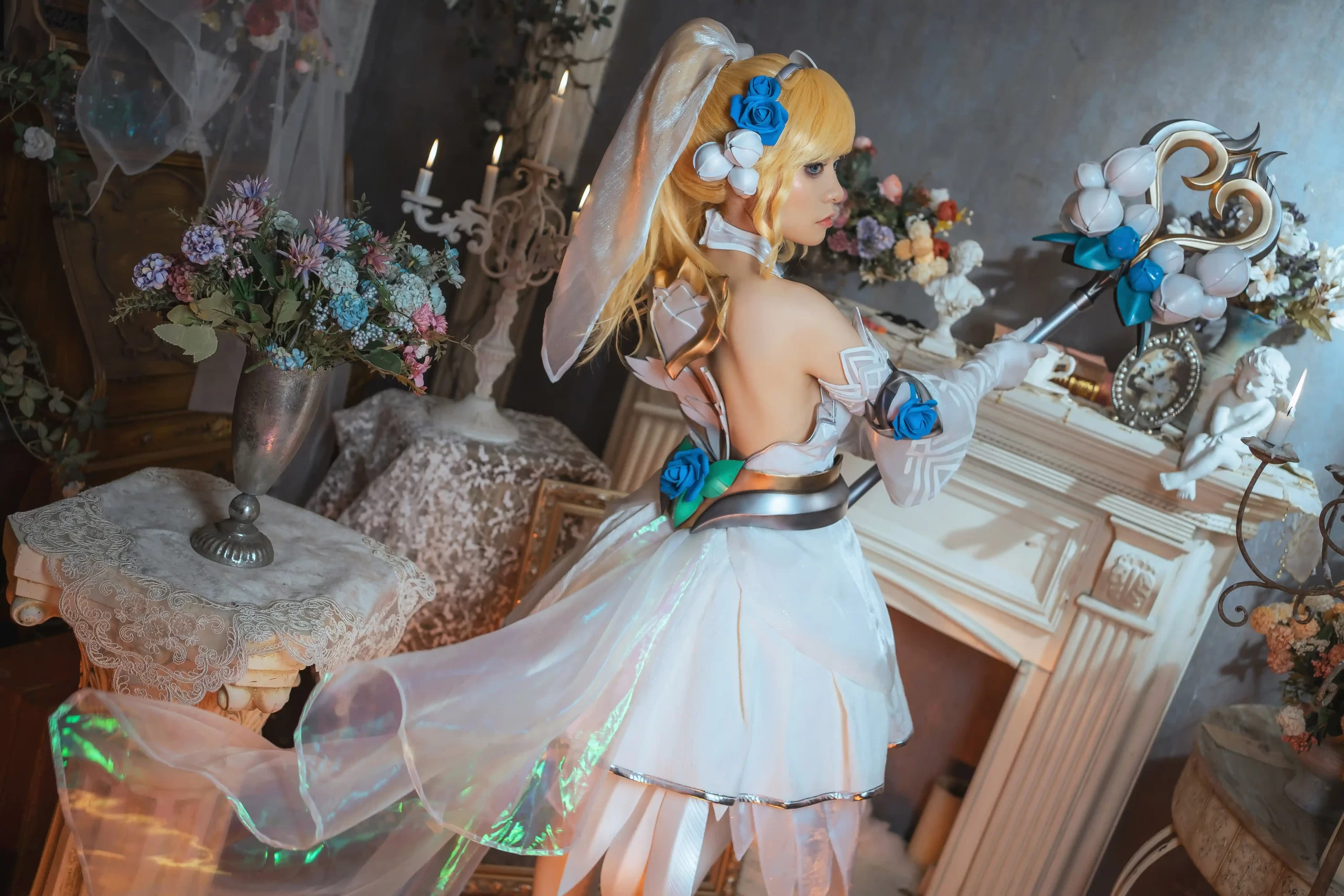 Nekokoyoshi 爆机少女喵小吉 cosplay Lux League of Legends 1 scaled