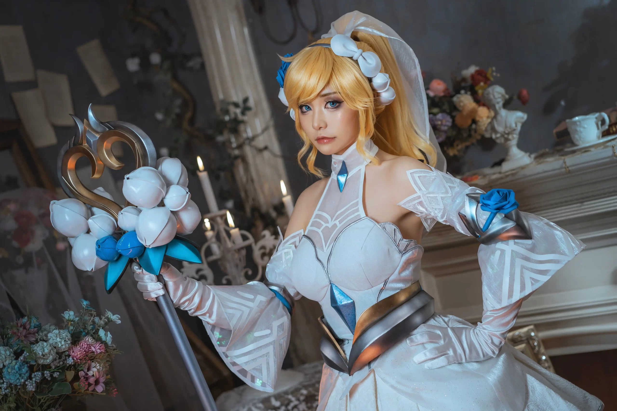Nekokoyoshi 爆机少女喵小吉 cosplay Lux League of Legends 3 scaled
