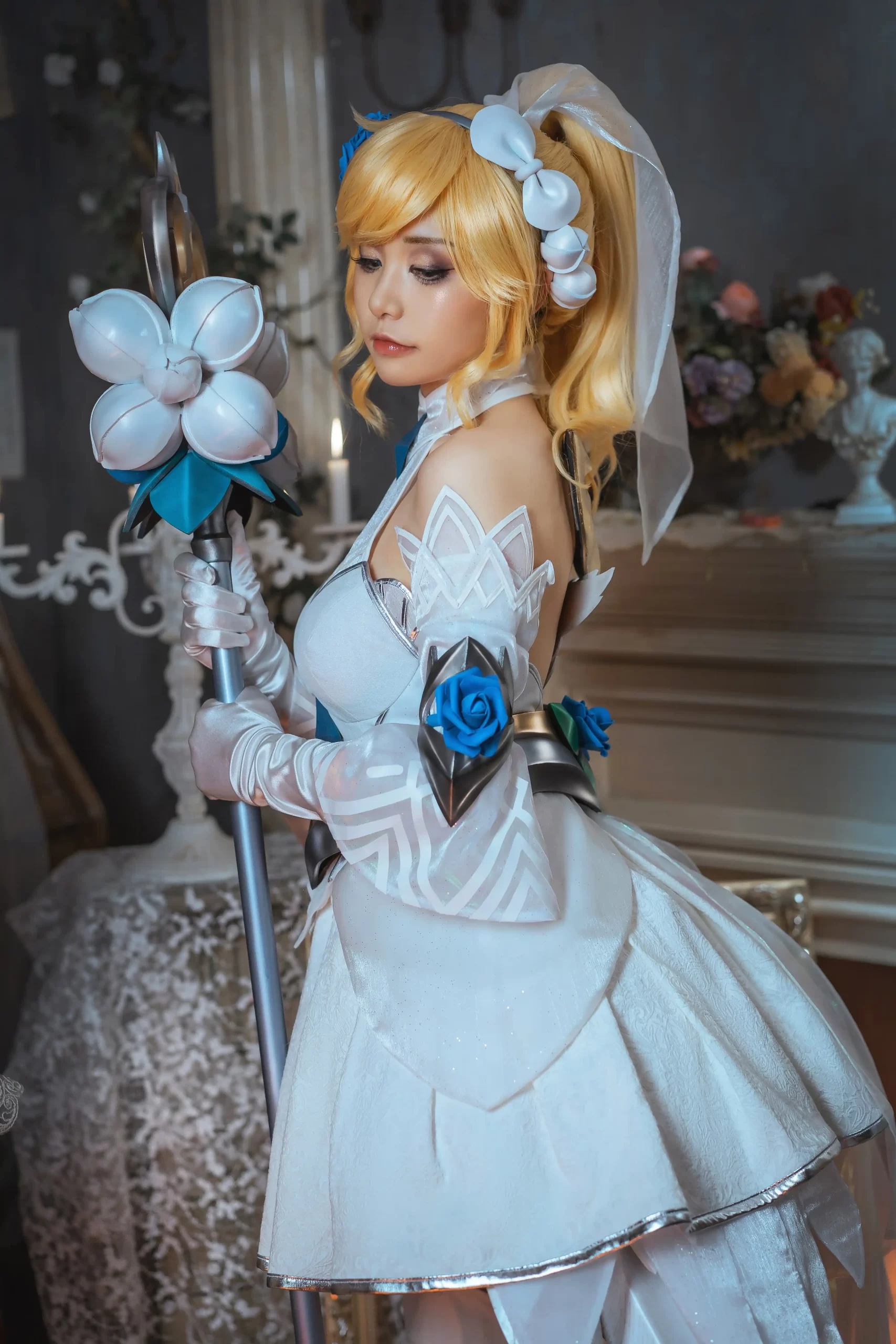 Nekokoyoshi 爆机少女喵小吉 cosplay Lux League of Legends 4 scaled