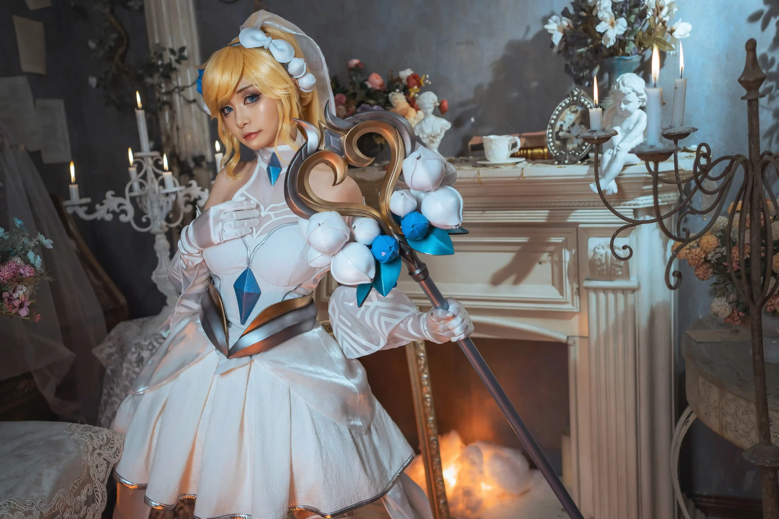 Nekokoyoshi 爆机少女喵小吉 cosplay Lux League of Legends 2 scaled