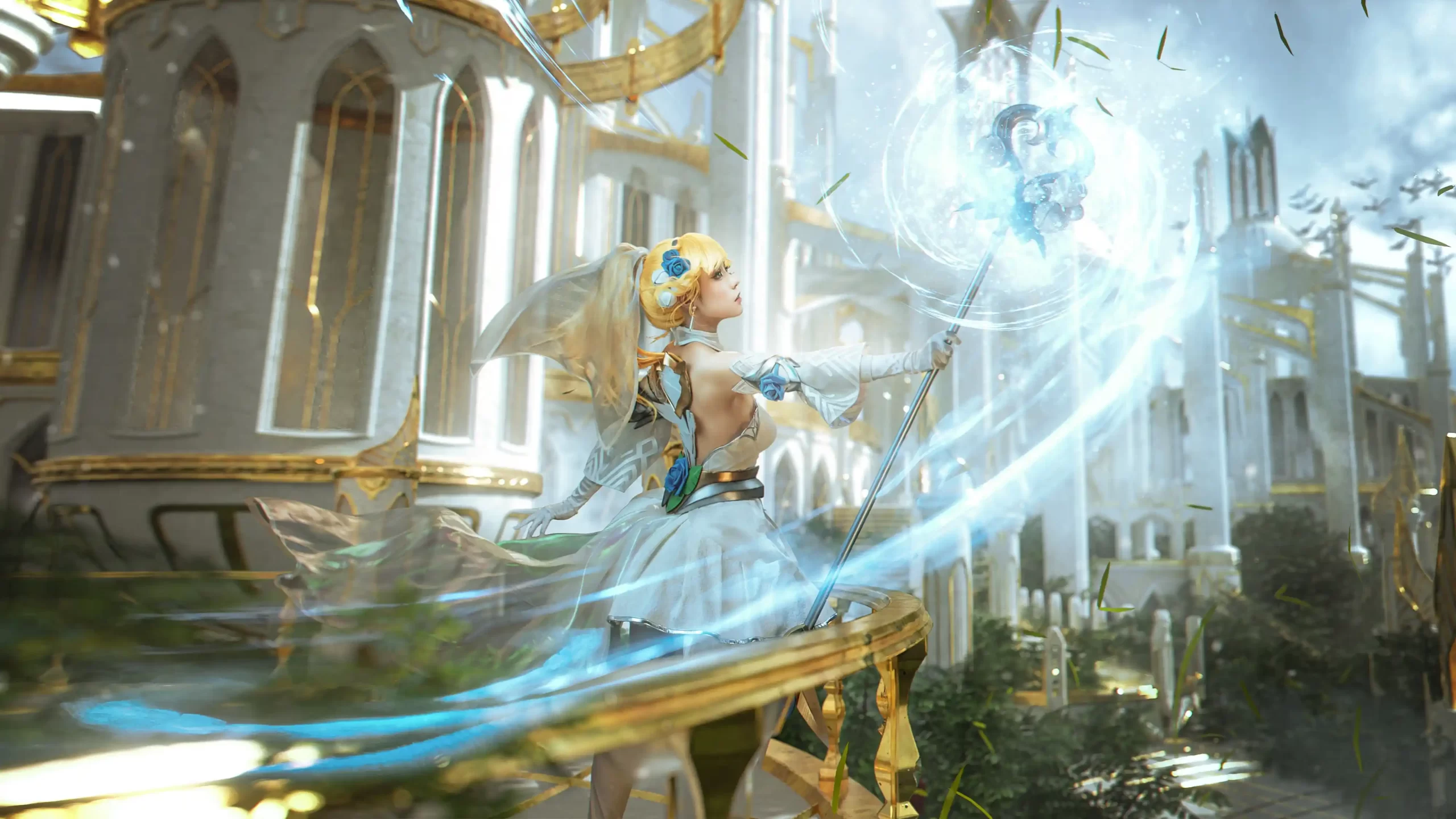 Nekokoyoshi 爆机少女喵小吉 cosplay Lux League of Legends 38 scaled