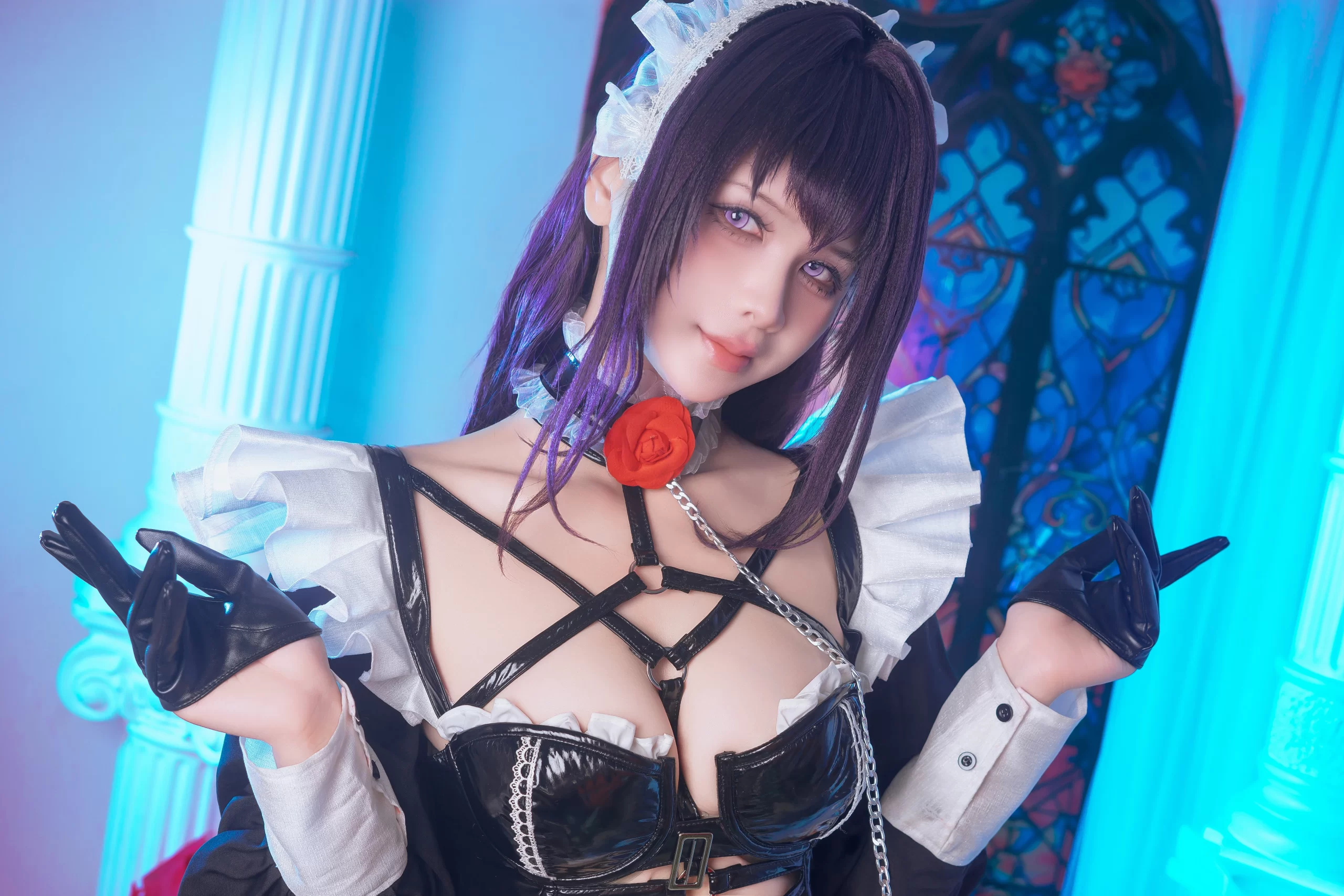 Pyoncos ピオン cosplay Mihara Memorial Cafe NIKKE 9 scaled