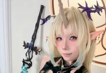 Sensual Fleurdelys Cosplay by 咬一口兔娘(Yaokoututu)- Wuthering Waves – Part1 咬一口兔娘ovo (Yaokoututu) cosplay Fleurdelys - Wuthering Waves