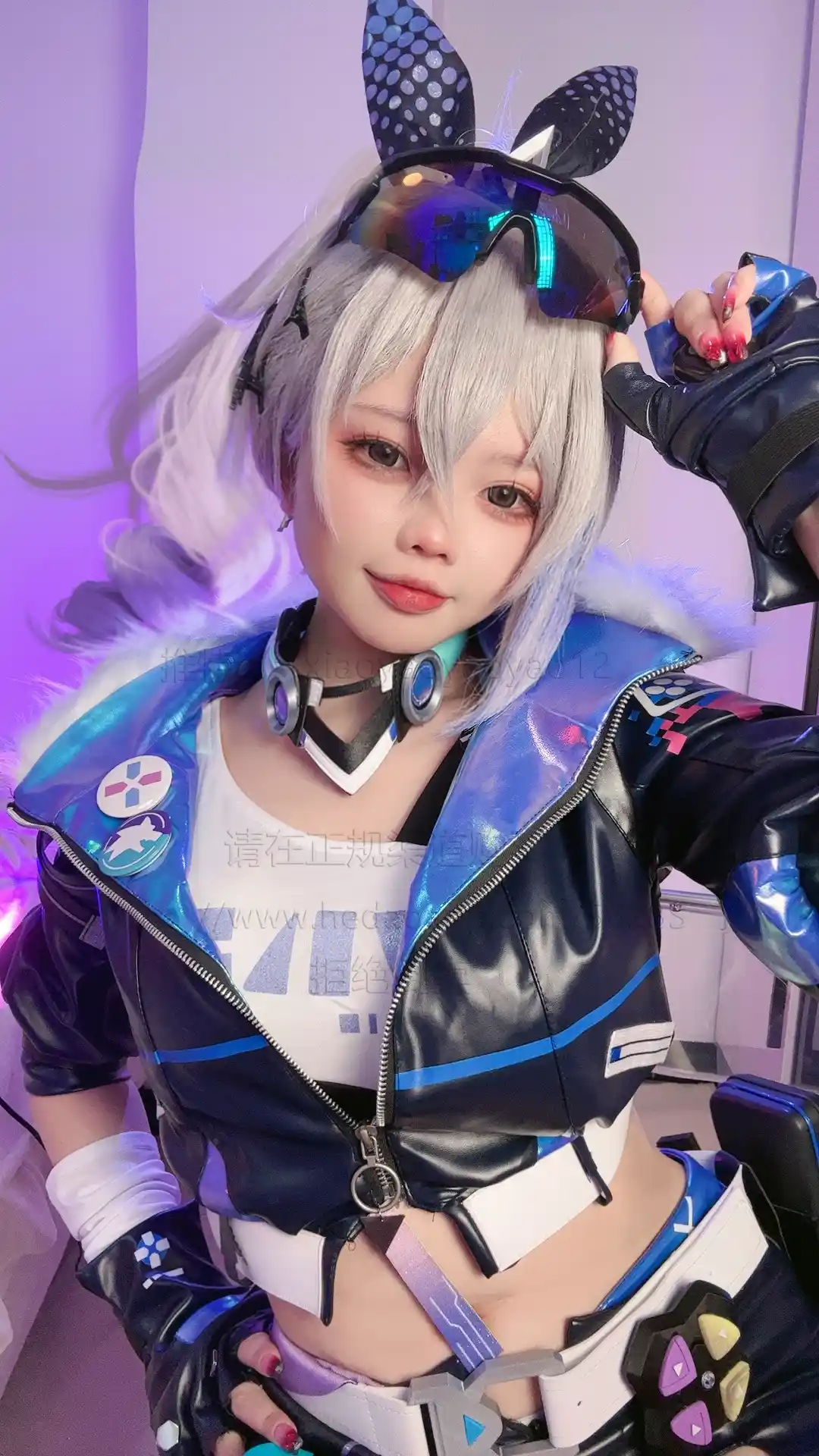 小瑶幺幺 xiaoyaoyaoyao12 cosplay Silver Wolf – HonkaiStar Rail 12