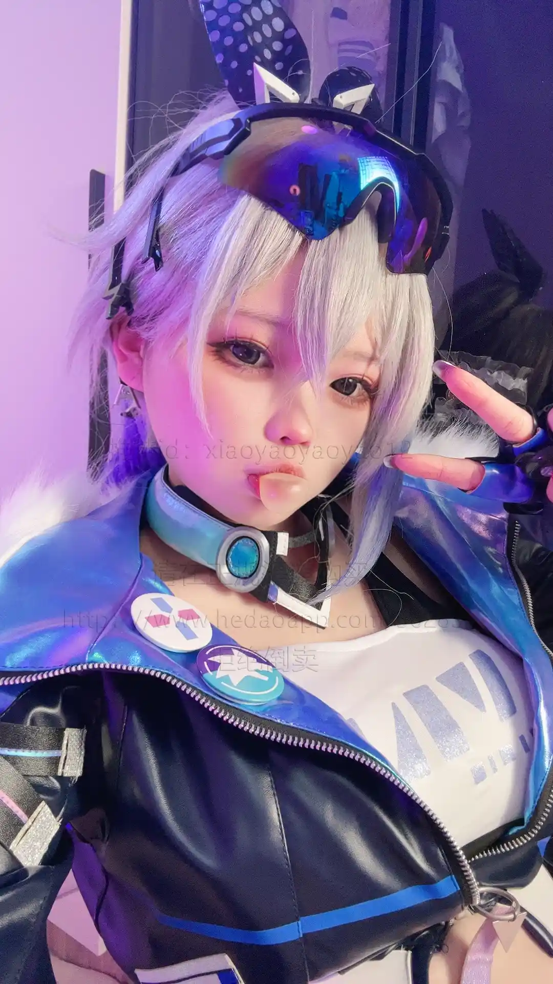 小瑶幺幺 xiaoyaoyaoyao12 cosplay Silver Wolf – HonkaiStar Rail 20