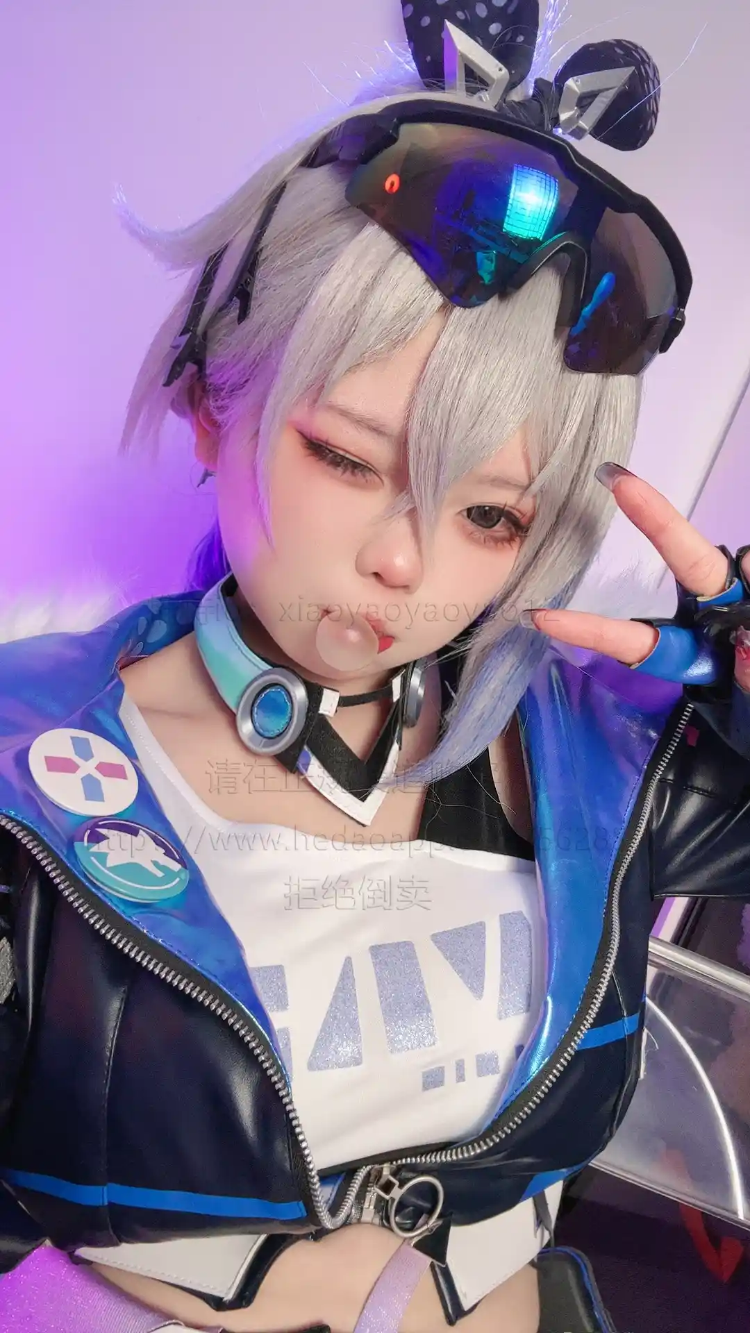 小瑶幺幺 xiaoyaoyaoyao12 cosplay Silver Wolf – HonkaiStar Rail 24