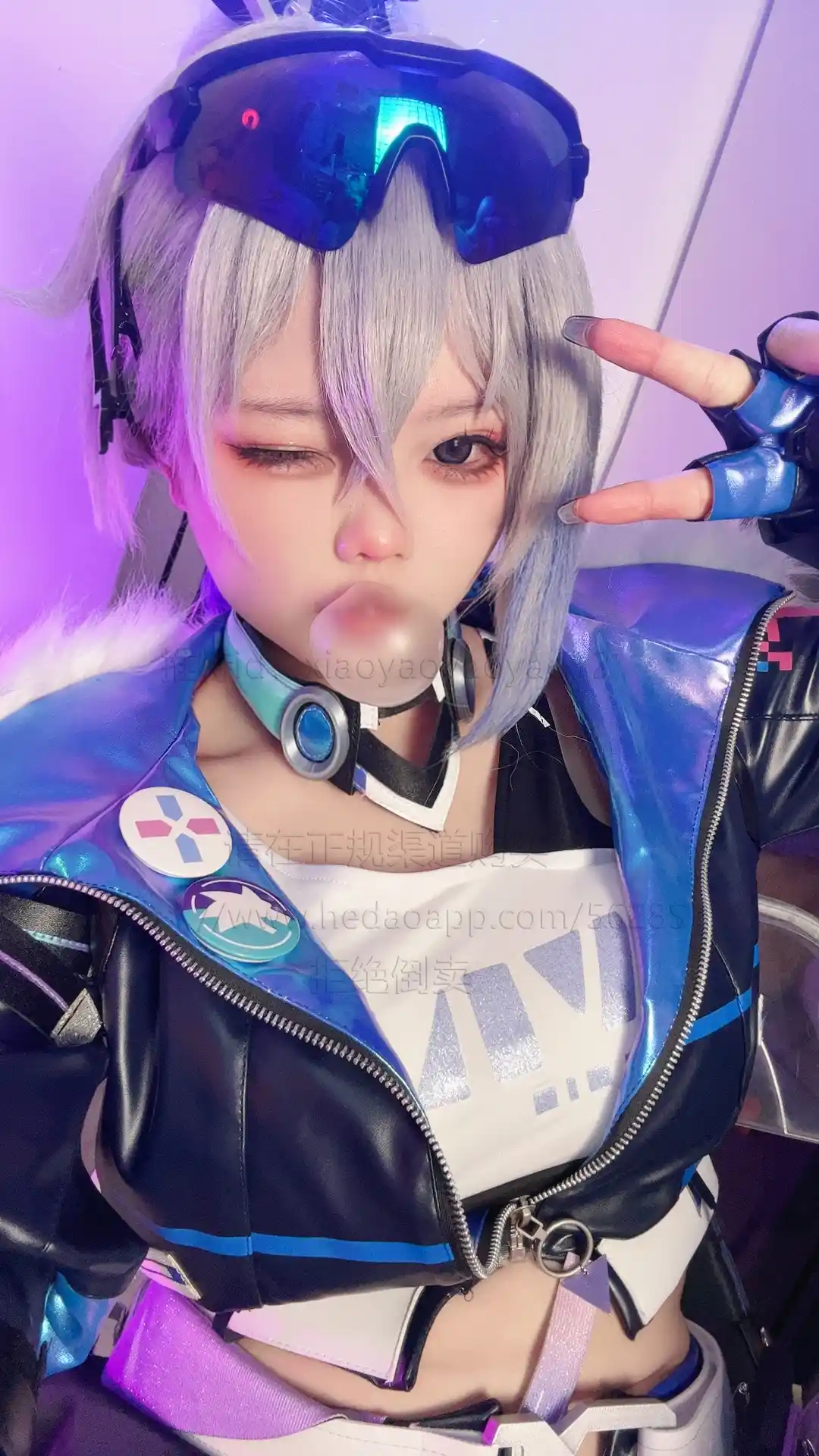 小瑶幺幺 xiaoyaoyaoyao12 cosplay Silver Wolf – HonkaiStar Rail 25