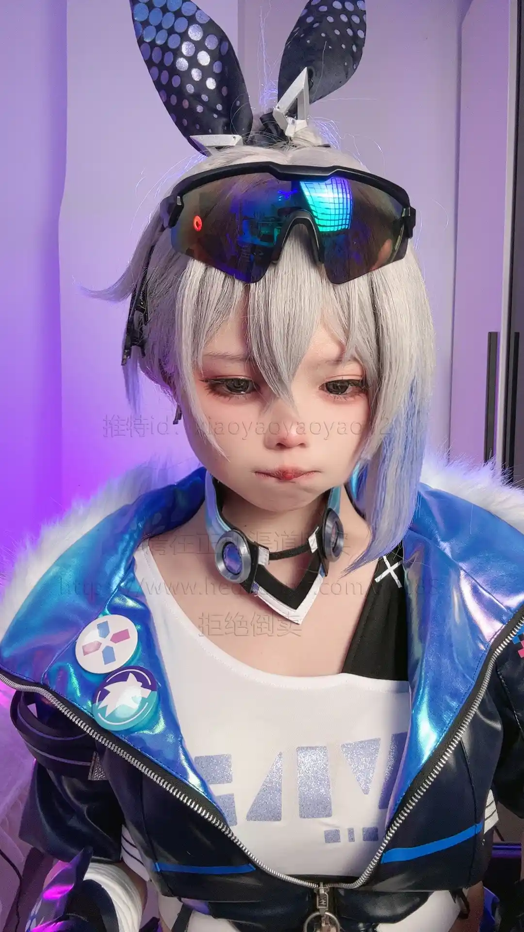 小瑶幺幺 xiaoyaoyaoyao12 cosplay Silver Wolf – HonkaiStar Rail 3
