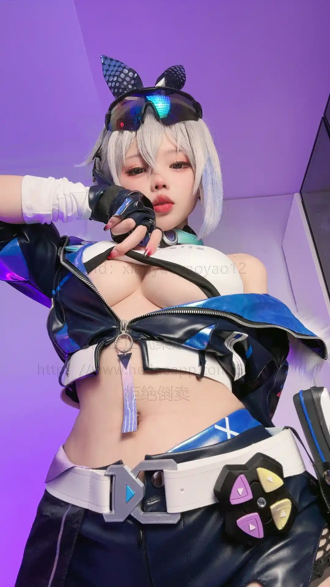 小瑶幺幺 xiaoyaoyaoyao12 cosplay Silver Wolf – HonkaiStar Rail 34