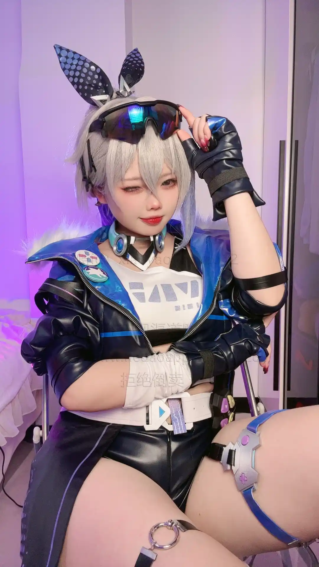 小瑶幺幺 xiaoyaoyaoyao12 cosplay Silver Wolf – HonkaiStar Rail 40