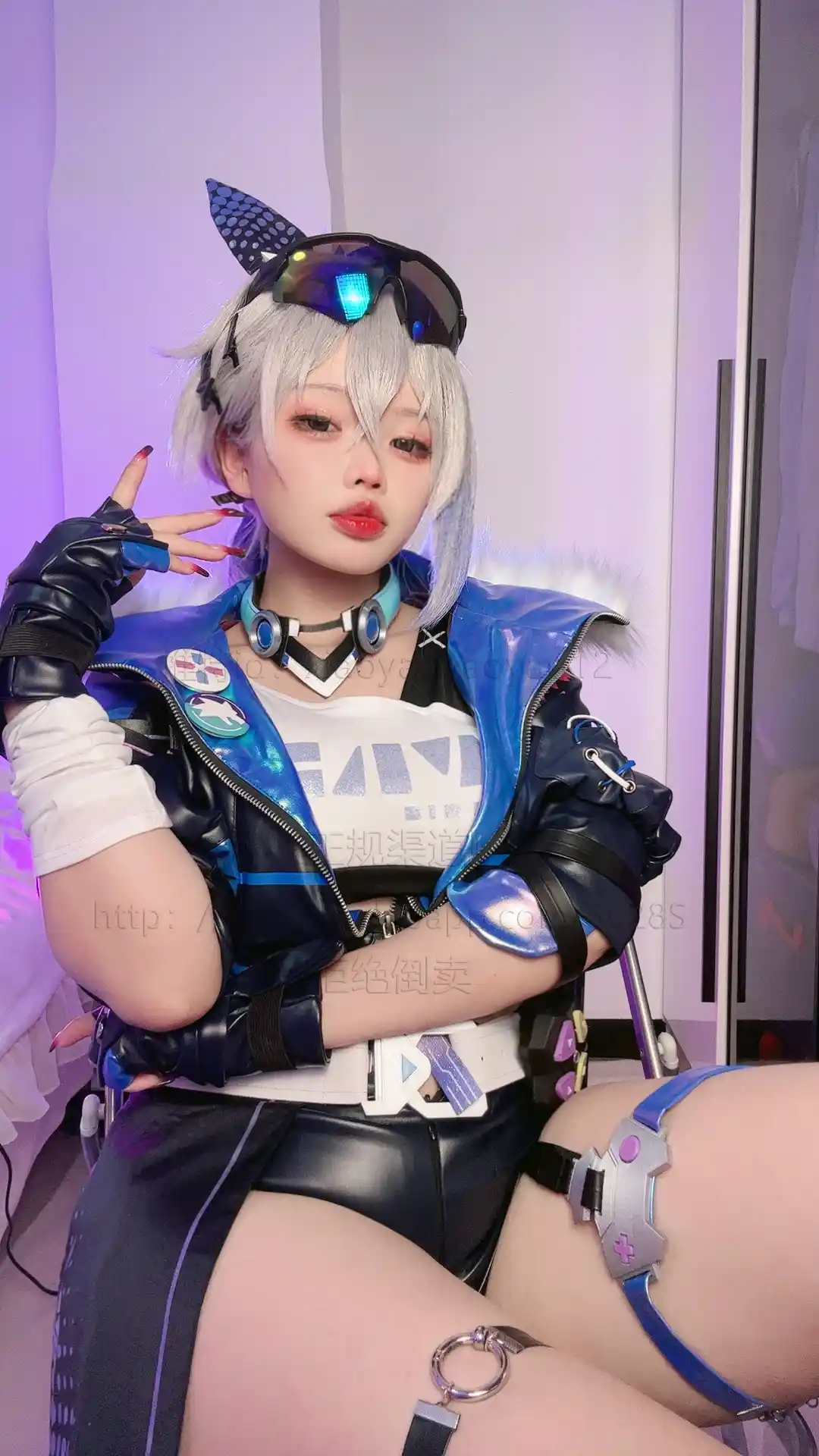 小瑶幺幺 xiaoyaoyaoyao12 cosplay Silver Wolf – HonkaiStar Rail 41