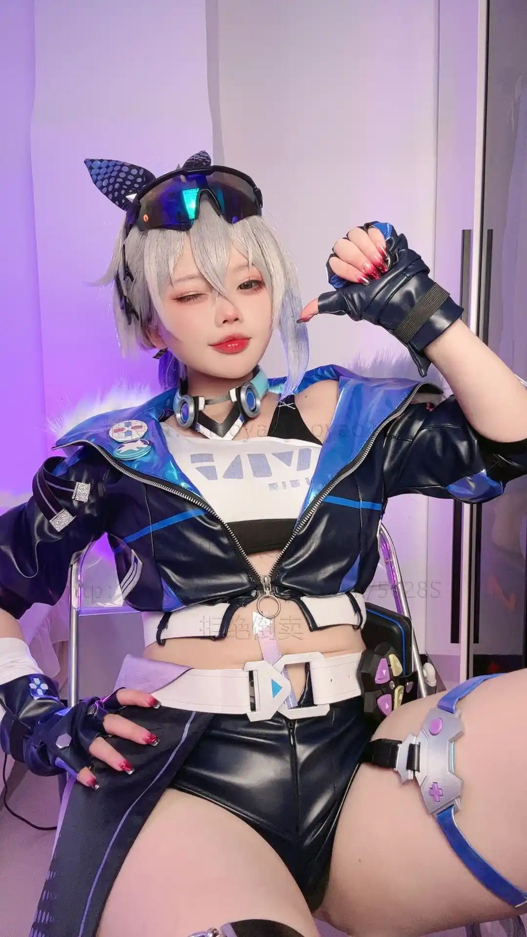 小瑶幺幺 xiaoyaoyaoyao12 cosplay Silver Wolf – HonkaiStar Rail 42