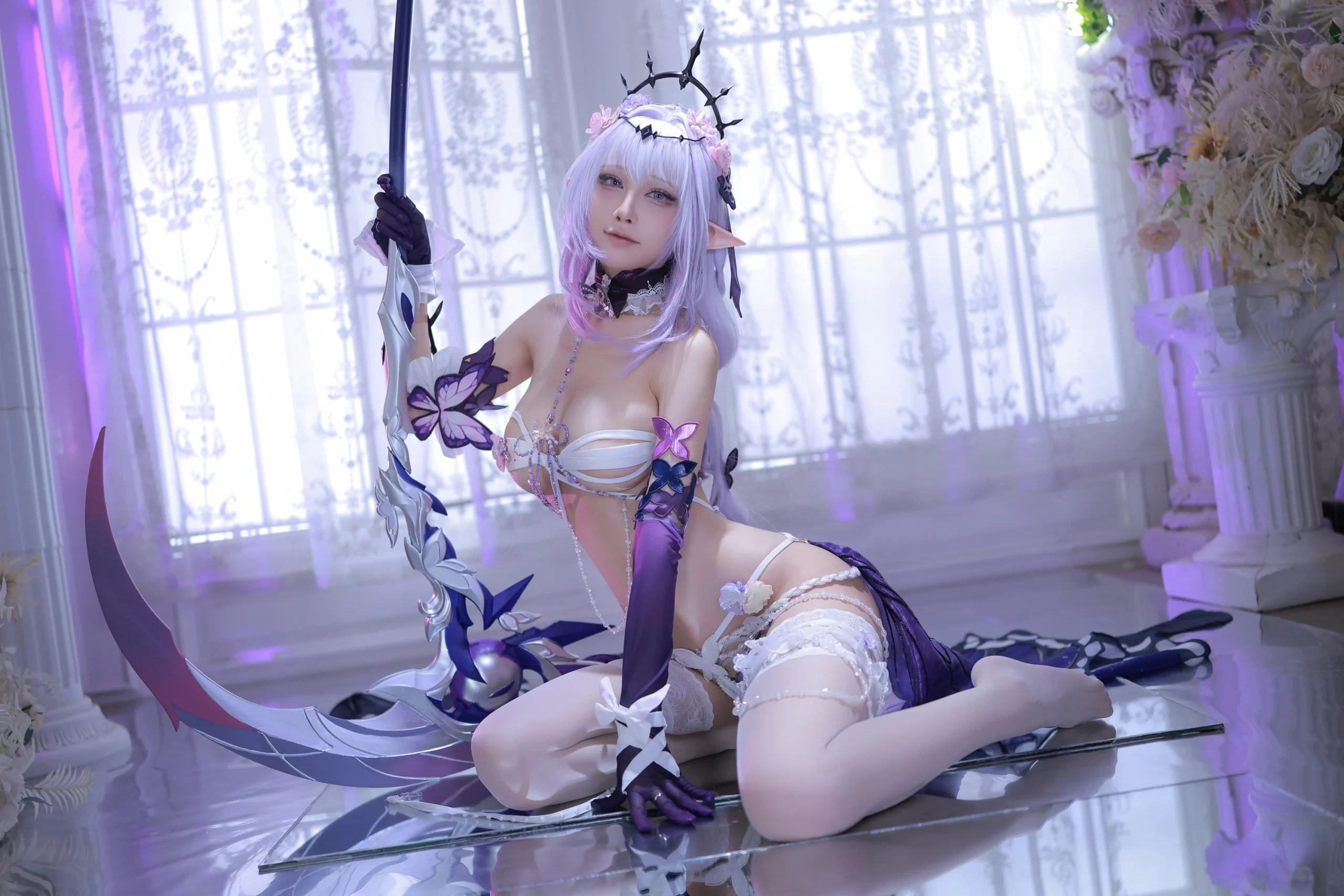 水淼Aqua cosplay Castorice HonkaiStar Rail 12 scaled