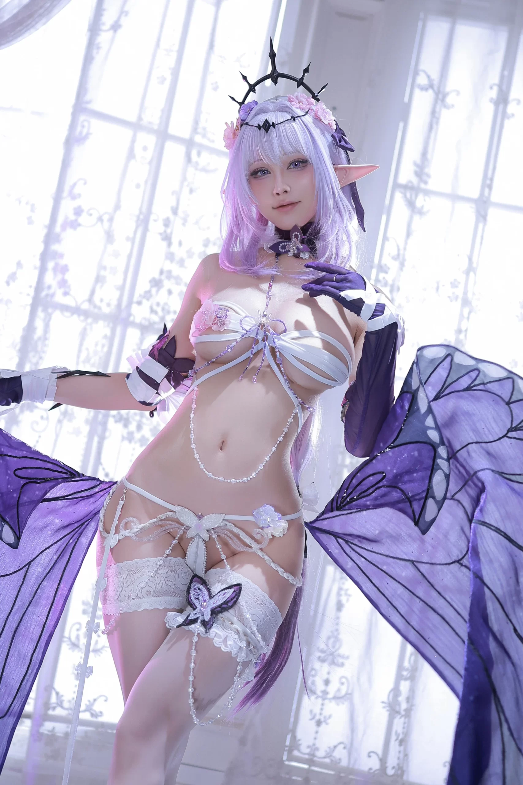 水淼Aqua cosplay Castorice HonkaiStar Rail 2 scaled