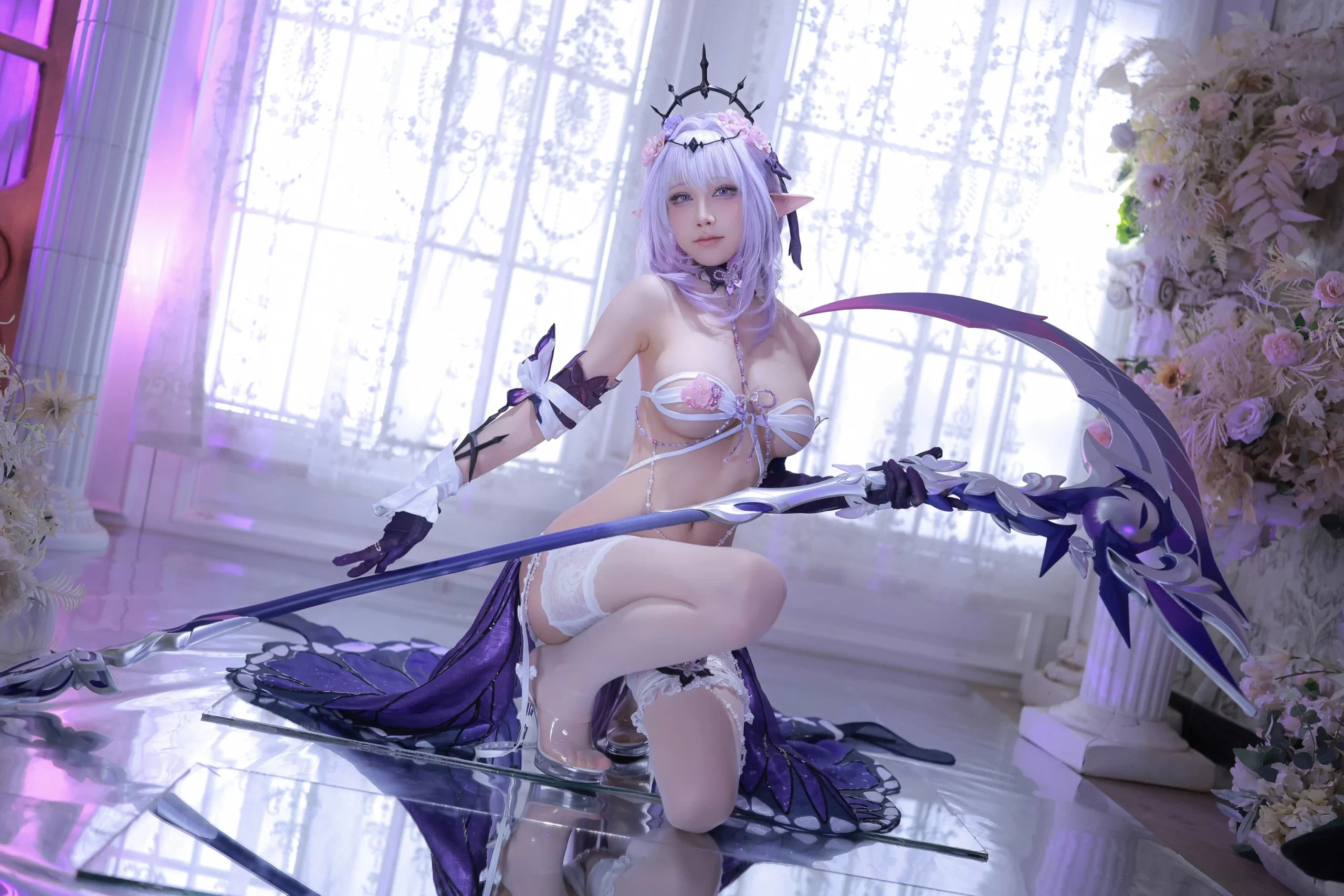 水淼Aqua cosplay Castorice HonkaiStar Rail 4 scaled