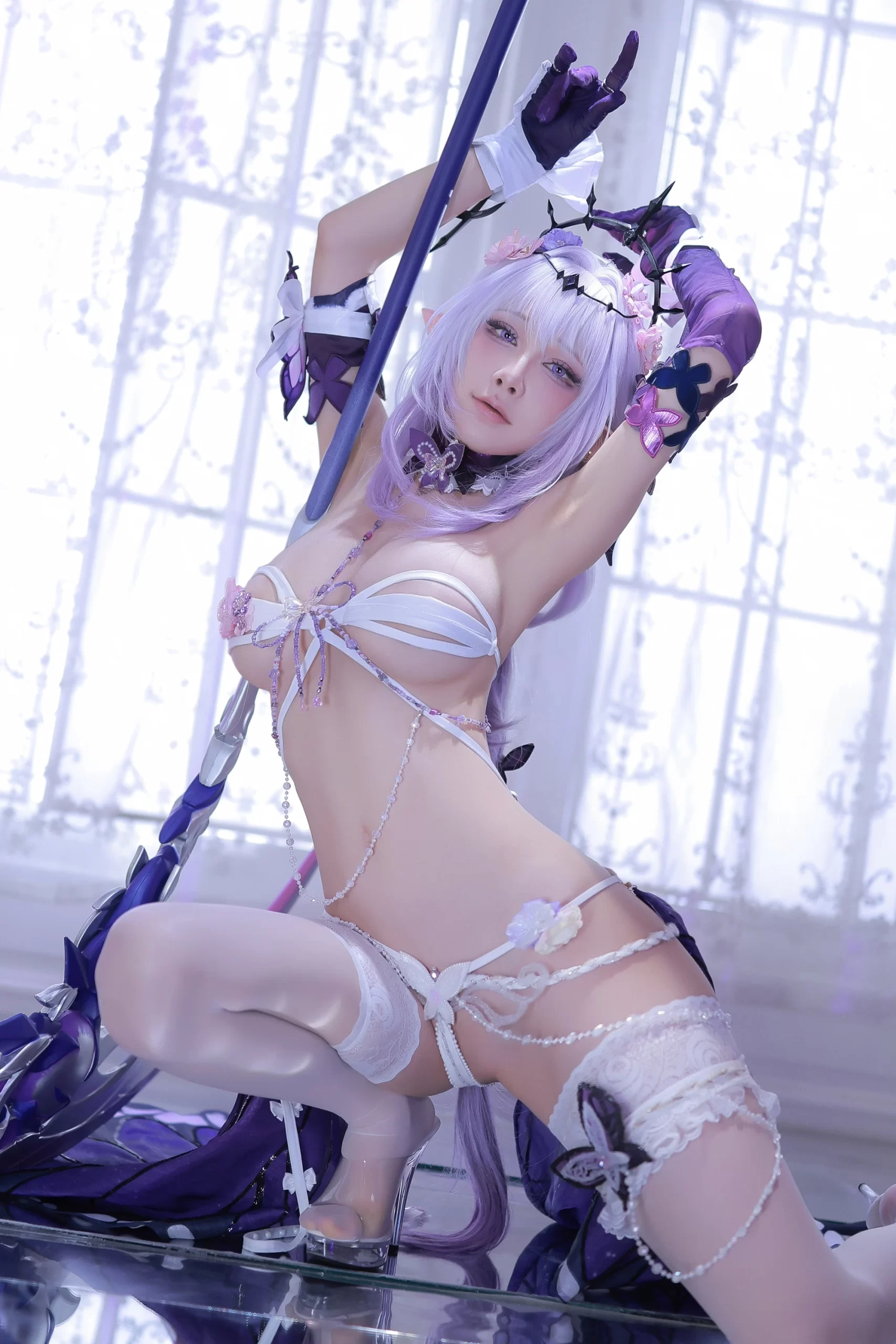 水淼Aqua cosplay Castorice HonkaiStar Rail 5 scaled