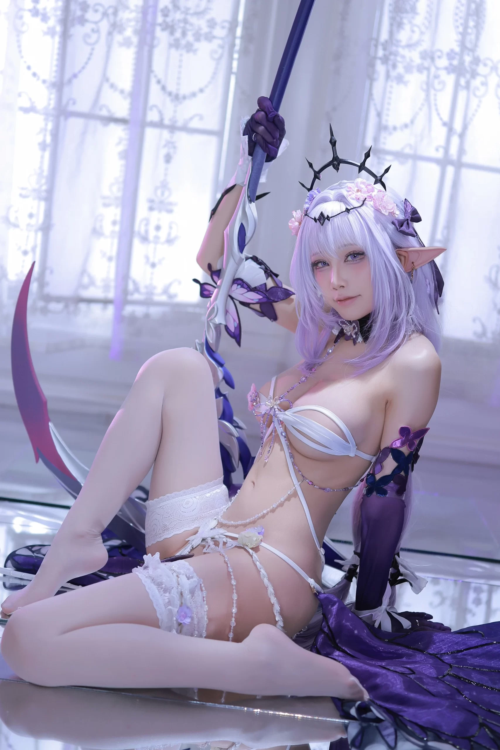 水淼Aqua cosplay Castorice HonkaiStar Rail 8 scaled