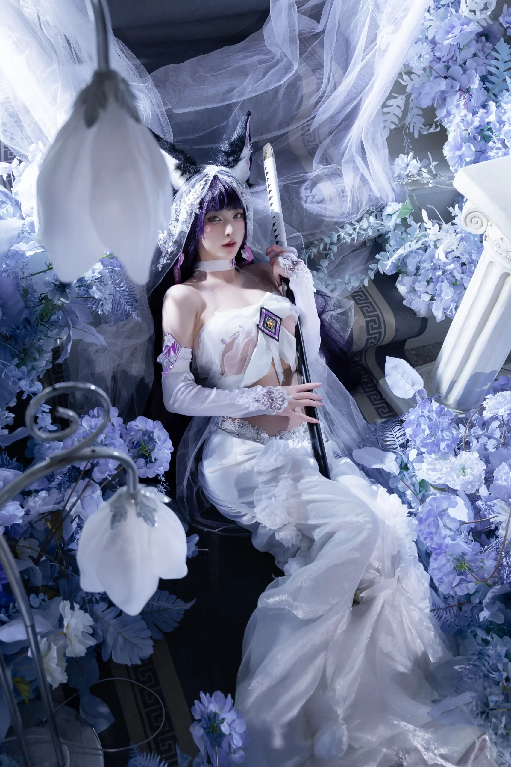 清水由乃 Qsyn0101 cosplay Musashi Wisteria Azur Lane 39 scaled