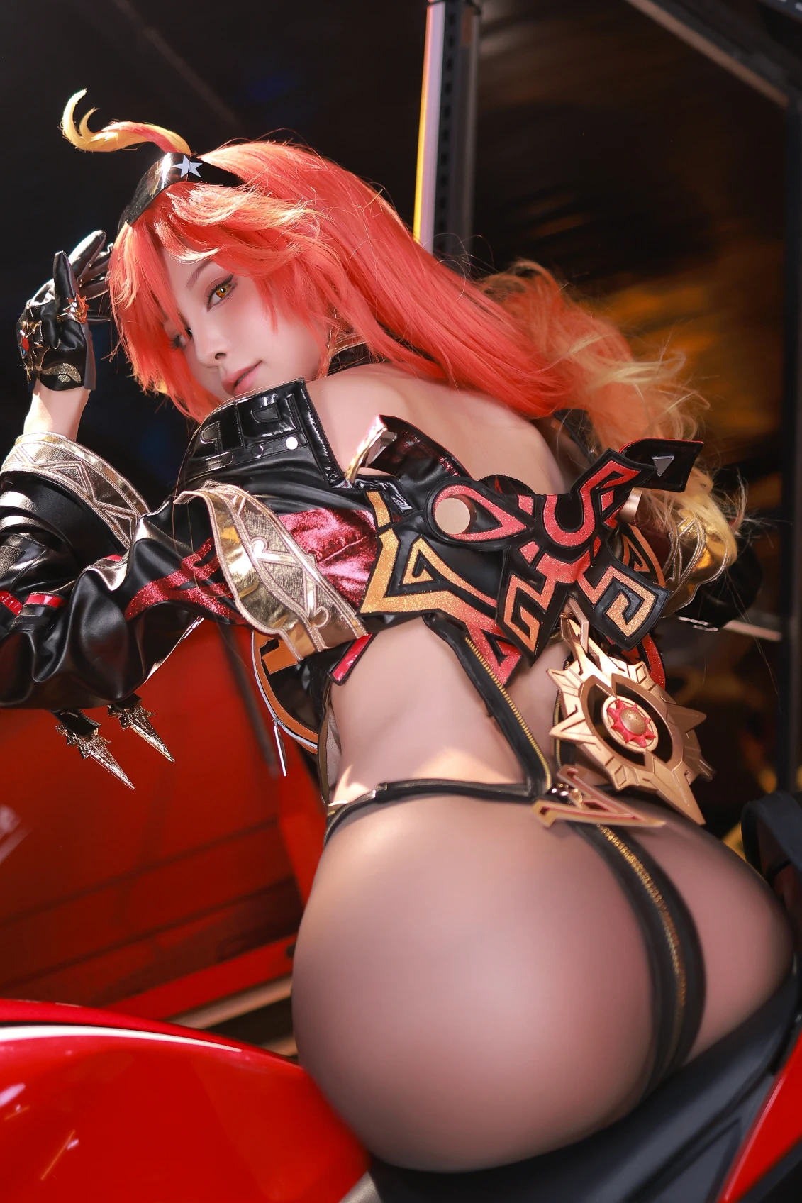 水淼Aqua cosplay Mavuika Genshin Impact 21