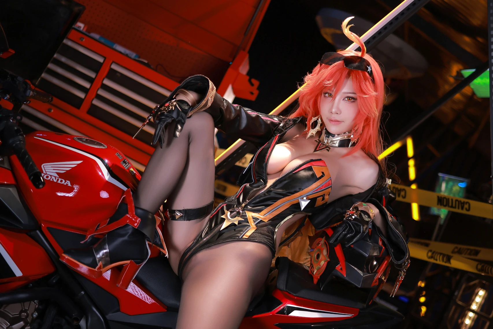 水淼Aqua cosplay Mavuika Genshin Impact 9
