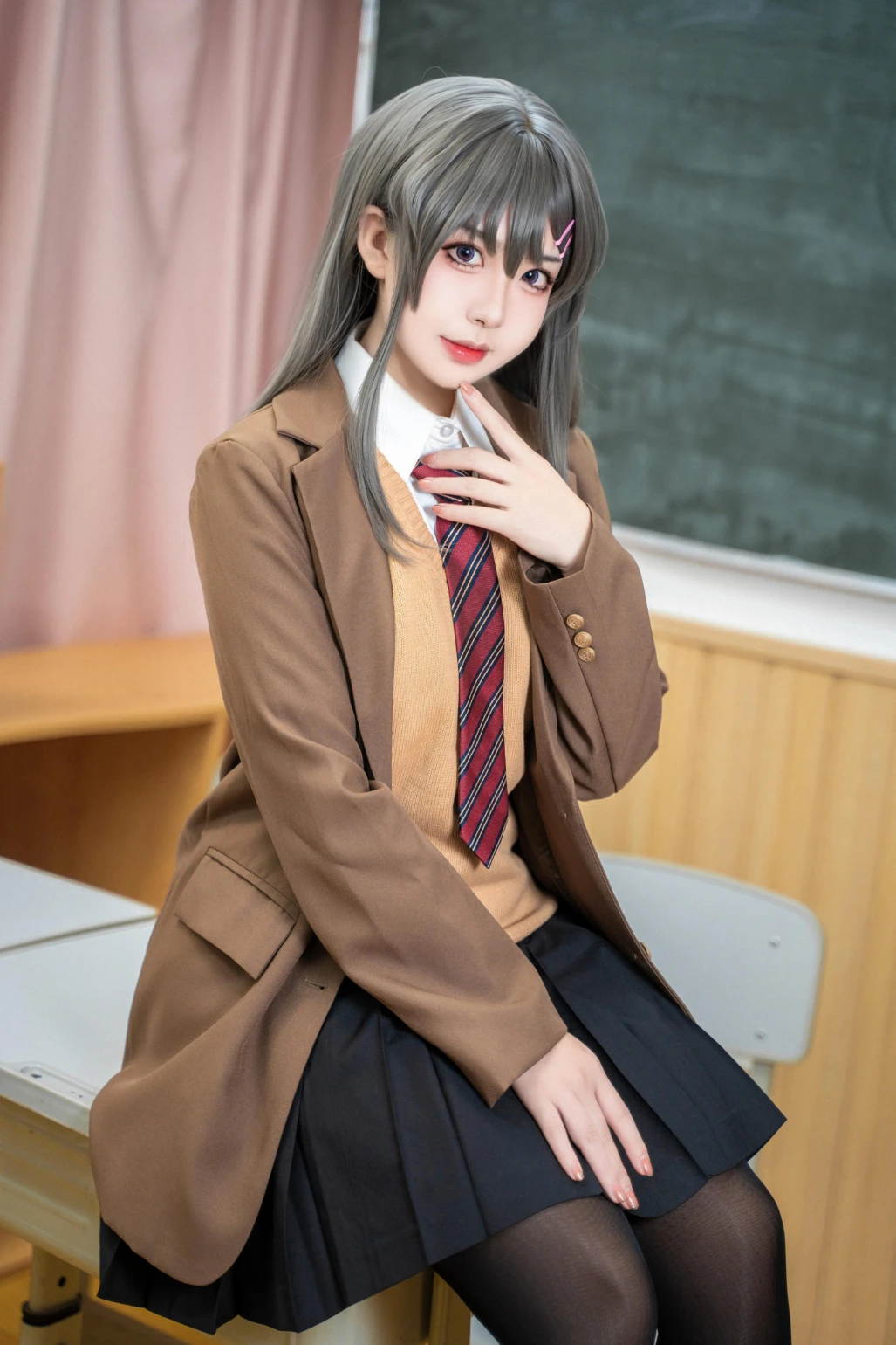 虎森森 Hu Sensen cosplay Mai Sakurajima Seishun Buta Yaro 3