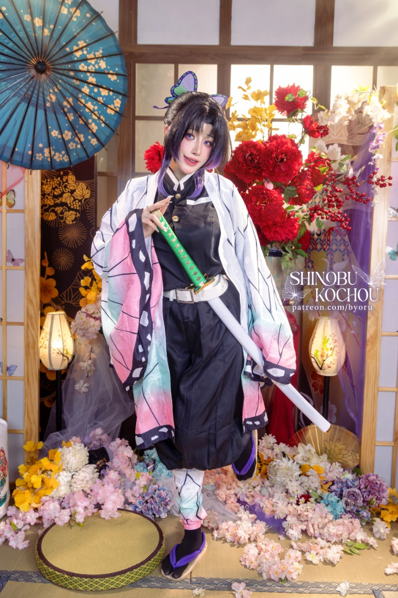 Byoru ビョル cosplay Shinobu Kocho Kimetsu No Yaiba 2