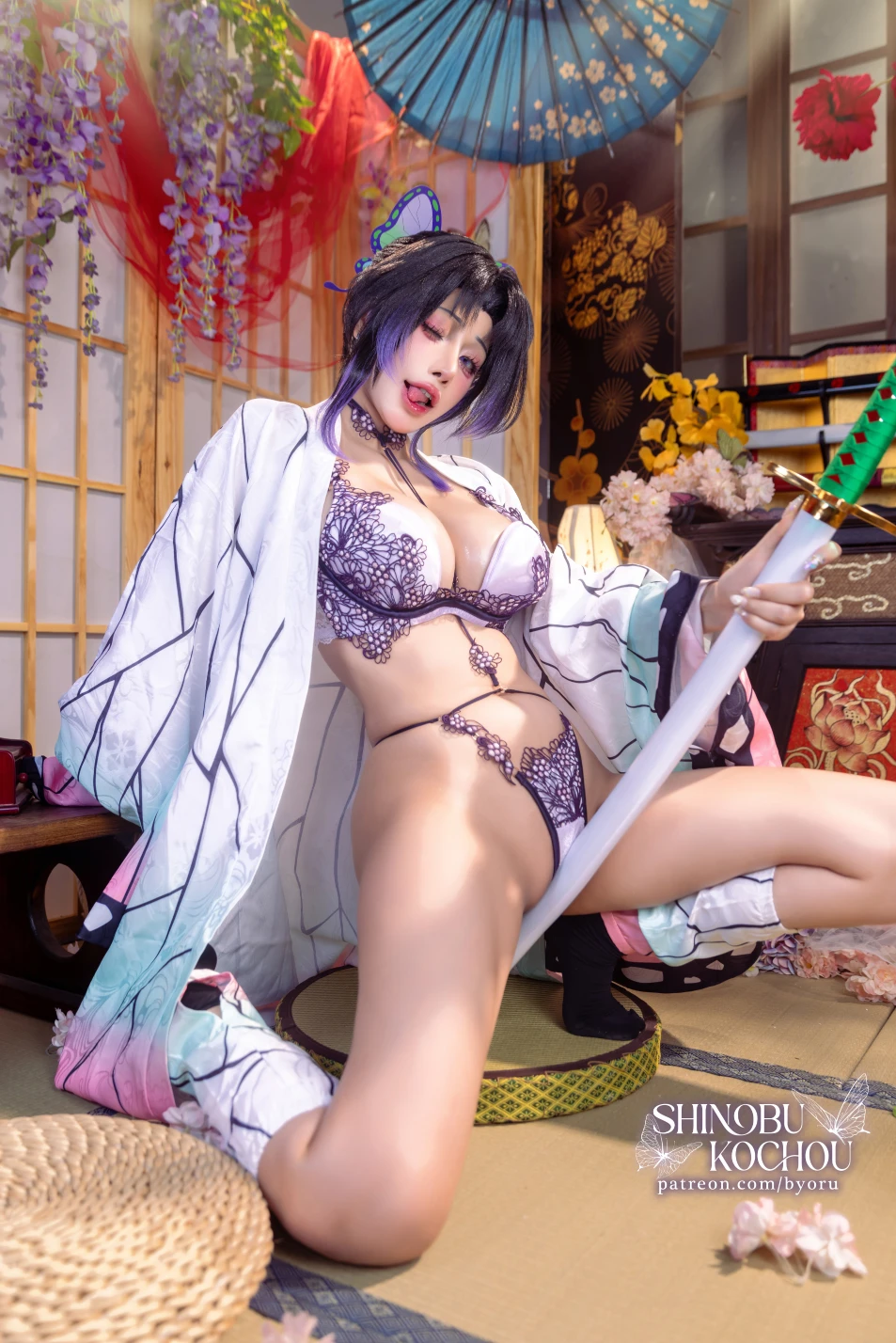 Byoru ビョル cosplay Shinobu Kocho Kimetsu No Yaiba 20