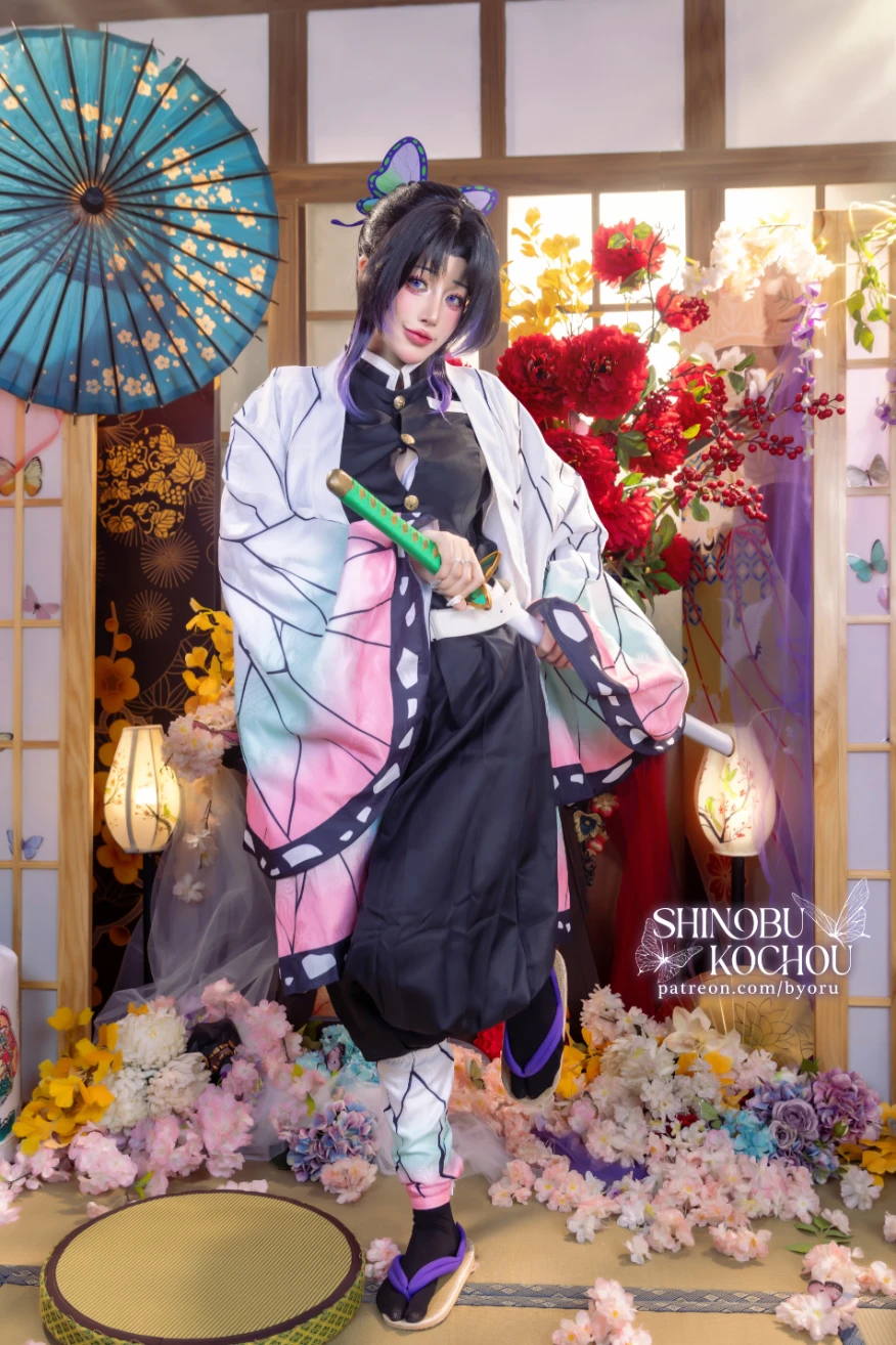 Byoru ビョル cosplay Shinobu Kocho Kimetsu No Yaiba 3