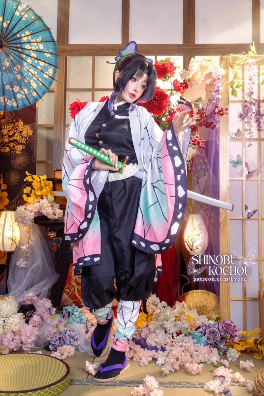 Byoru ビョル cosplay Shinobu Kocho Kimetsu No Yaiba 5